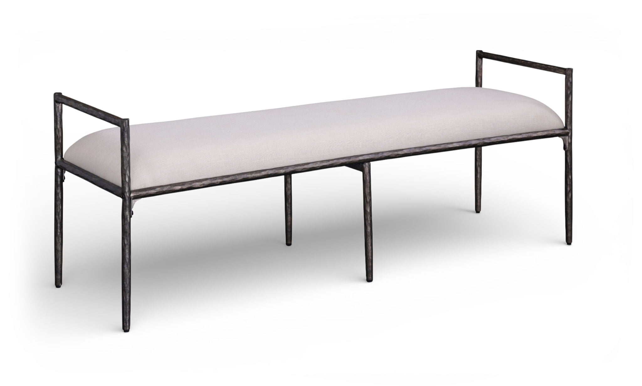 Axis - Linen Textured  Beige Fabric Upholstered Bench - Urban Living Furniture (Los Angeles, CA)