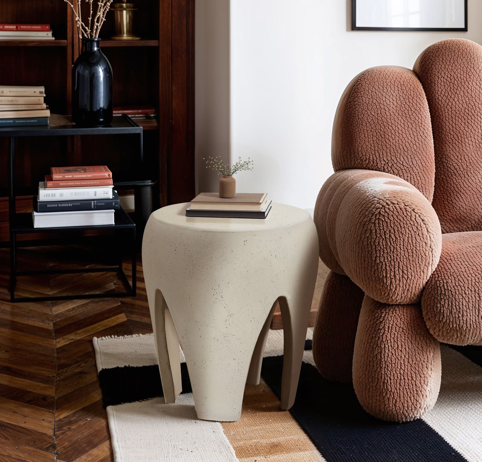 Moxie - Concrete And Fiberglass Indoor / Outdoor End Table - Urban Living Furniture (Los Angeles, CA)