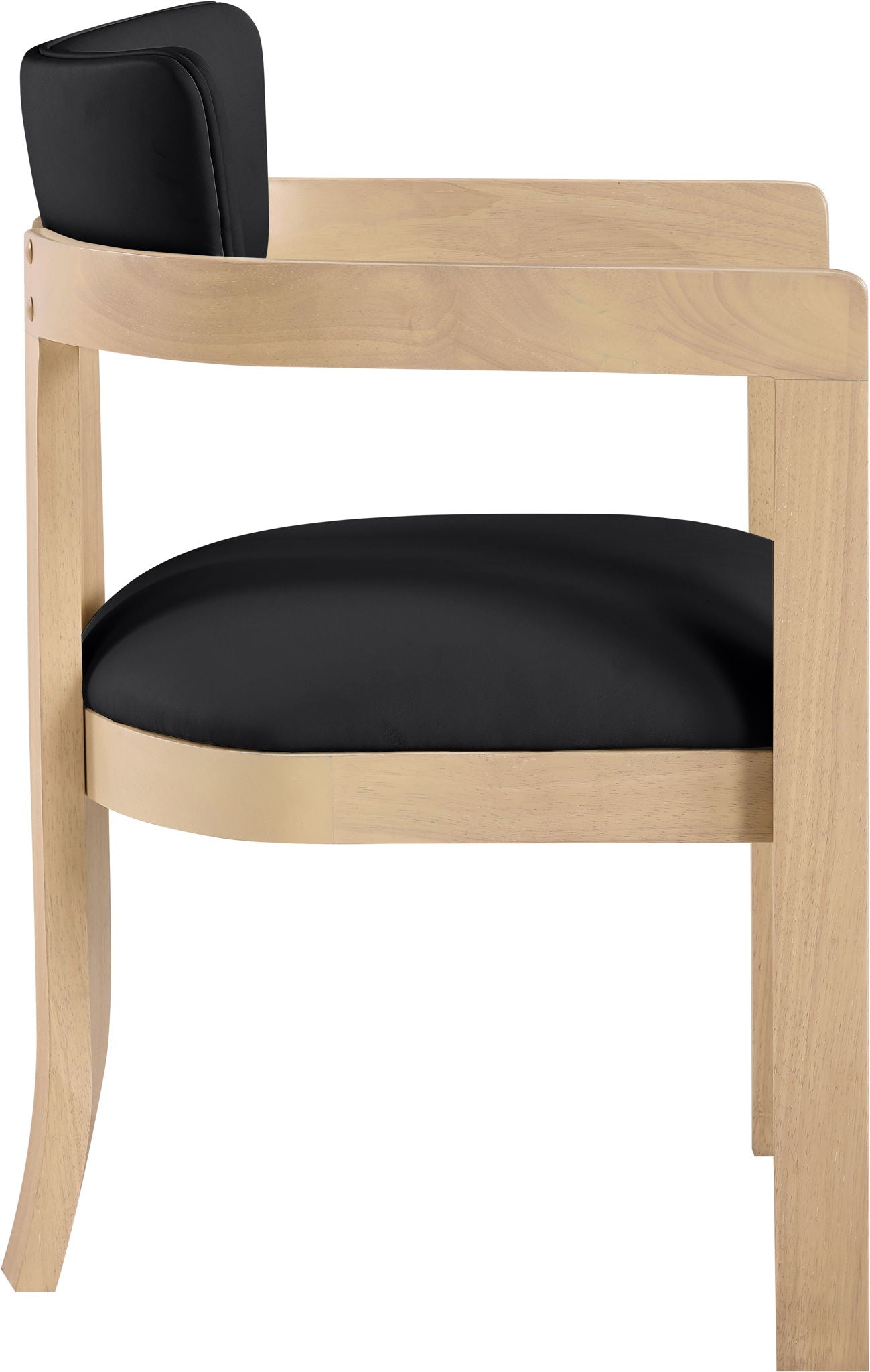 Lavrin - Vegan Leather Dining Arm Chair (Set of 2) - Natural Base - Urban Living Furniture (Los Angeles, CA)