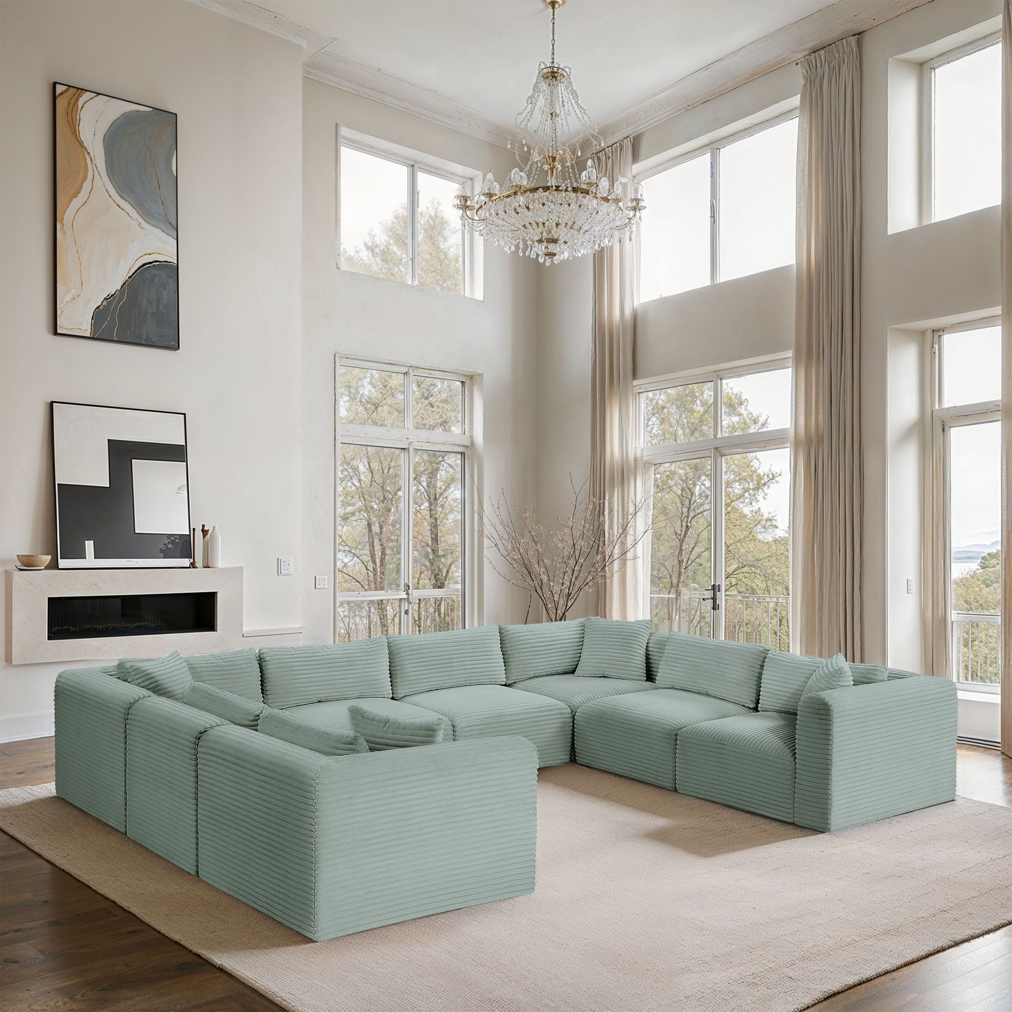 Shaggy - 8 Piece Modular U-Shaped Sectional - Urban Living Furniture (Los Angeles, CA)