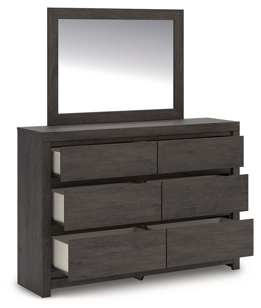Fraluna - Charcoal - Dresser And Mirror - Urban Living Furniture (Los Angeles, CA)