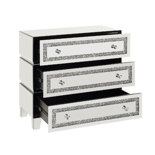 Noor - Cabinet - Mirrored & Faux Diamonds - Urban Living Furniture (Los Angeles, CA)