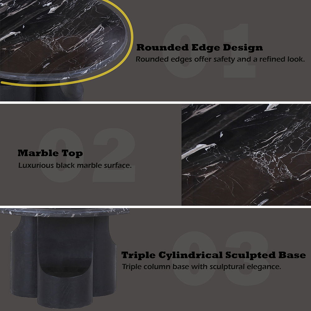 Kinton - Table With Natural Marble Top - Urban Living Furniture (Los Angeles, CA)