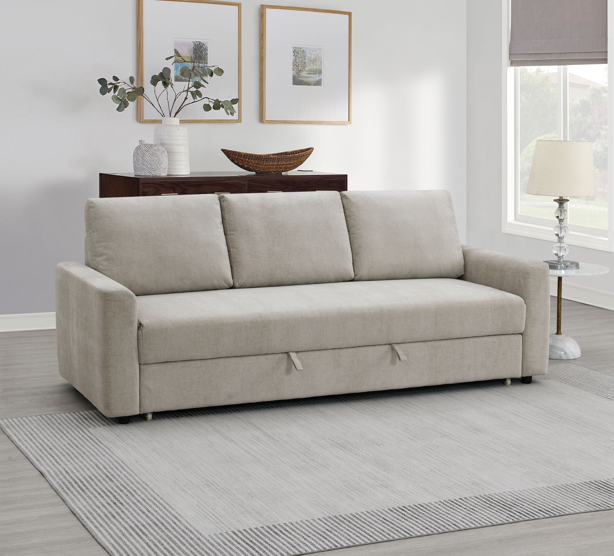 Haran - Sofa With Sleeper - Beige - Urban Living Furniture (Los Angeles, CA)