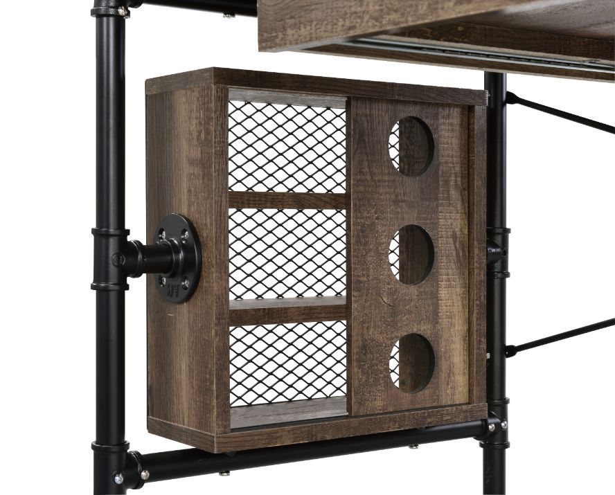 Endang - Writing Desk - Weathered Oak & Black Finish - Urban Living Furniture (Los Angeles, CA)