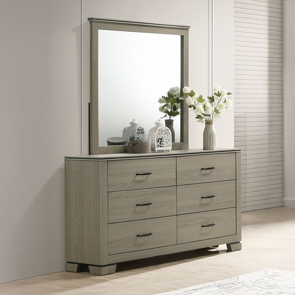 Joanna - Mirror - Weathered Gray - Urban Living Furniture (Los Angeles, CA)