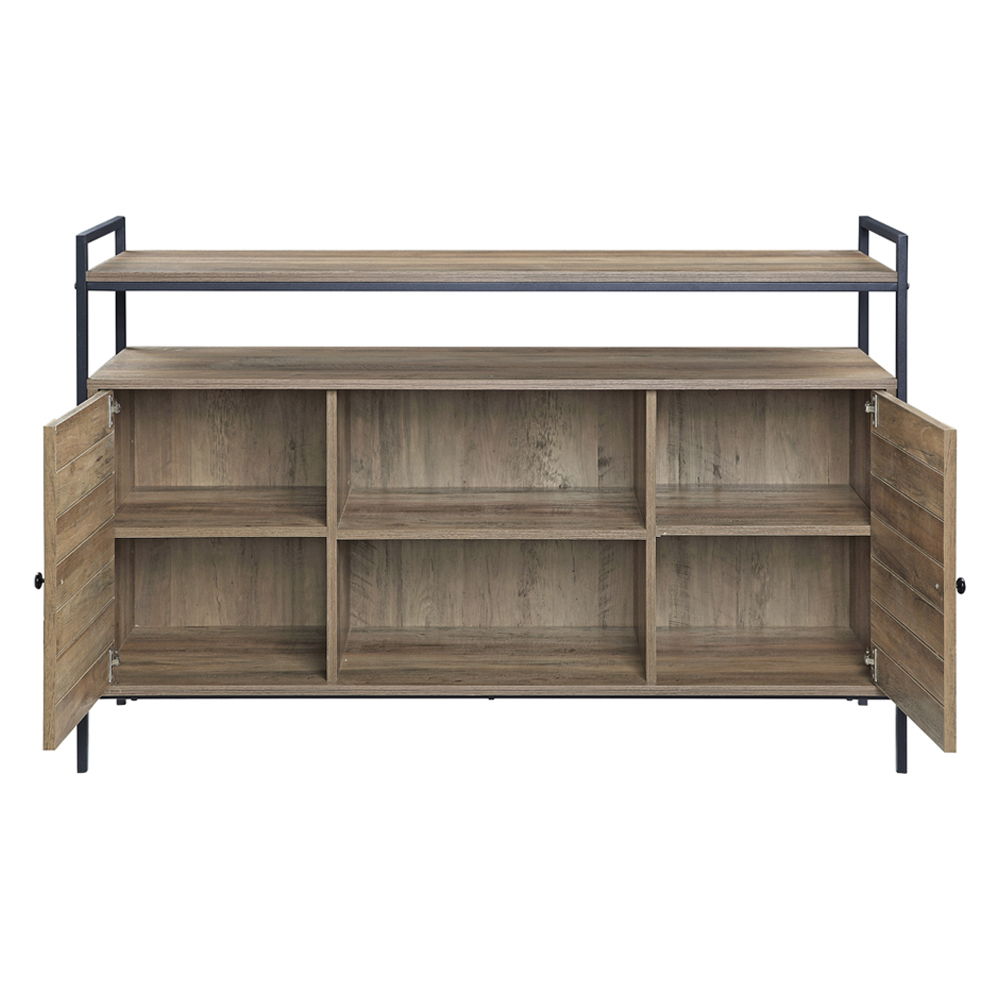 Baina - TV Stand - Rustic Oak & Black - Urban Living Furniture (Los Angeles, CA)