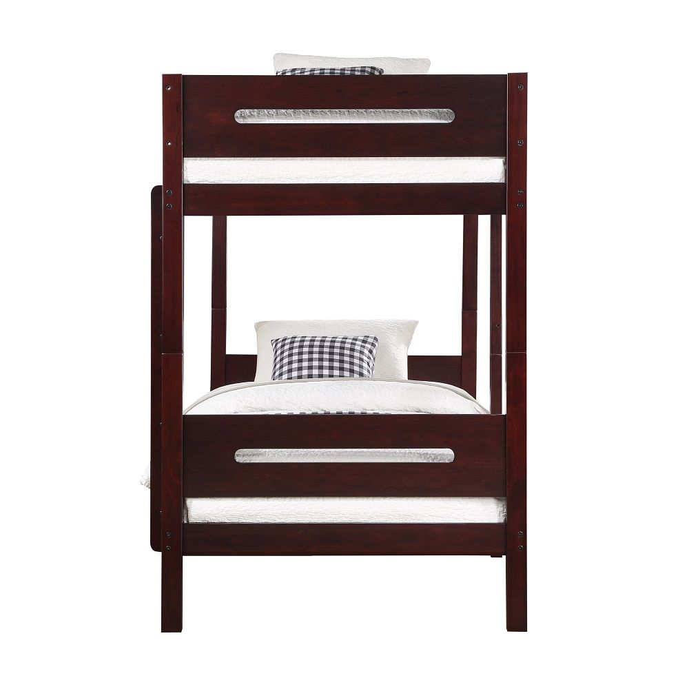 Nissa - Twin Over Twin Bunk Bed - Espresso - Urban Living Furniture (Los Angeles, CA)