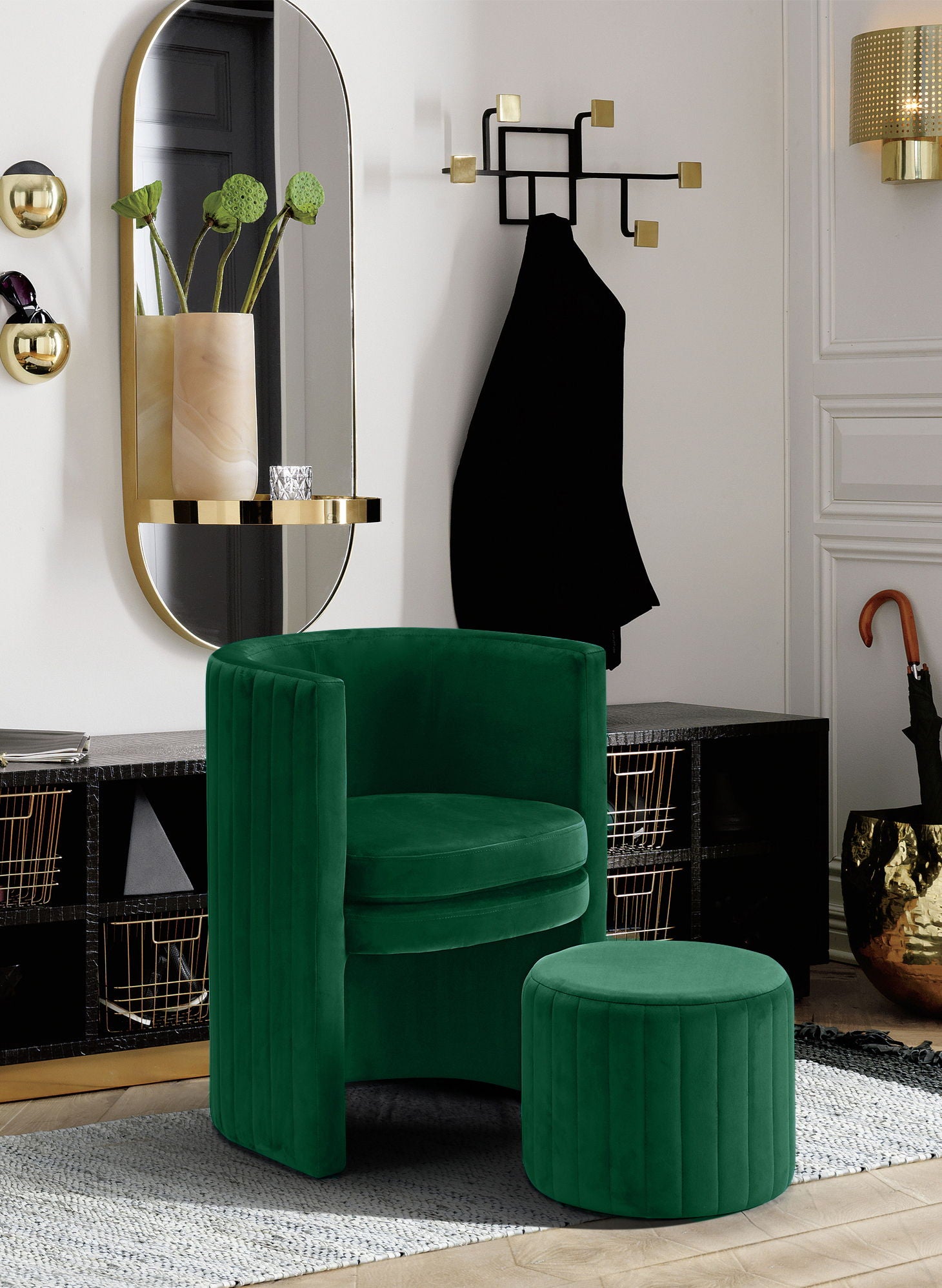 Selena - Accent Chair and Ottoman Set - Urban Living Furniture (Los Angeles, CA)