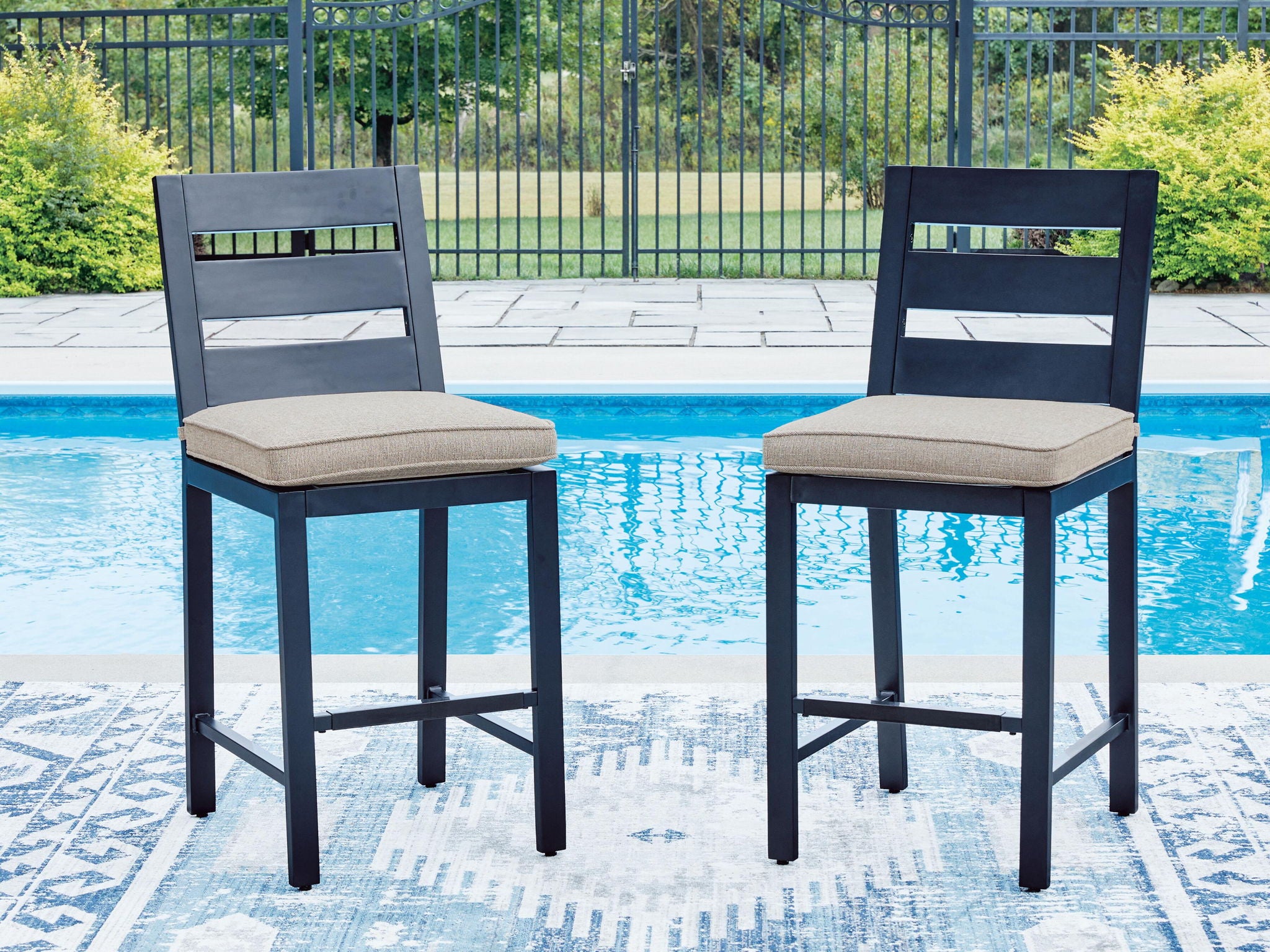 East Beach - Barstool (Set of 2) - Blue - Urban Living Furniture (Los Angeles, CA)