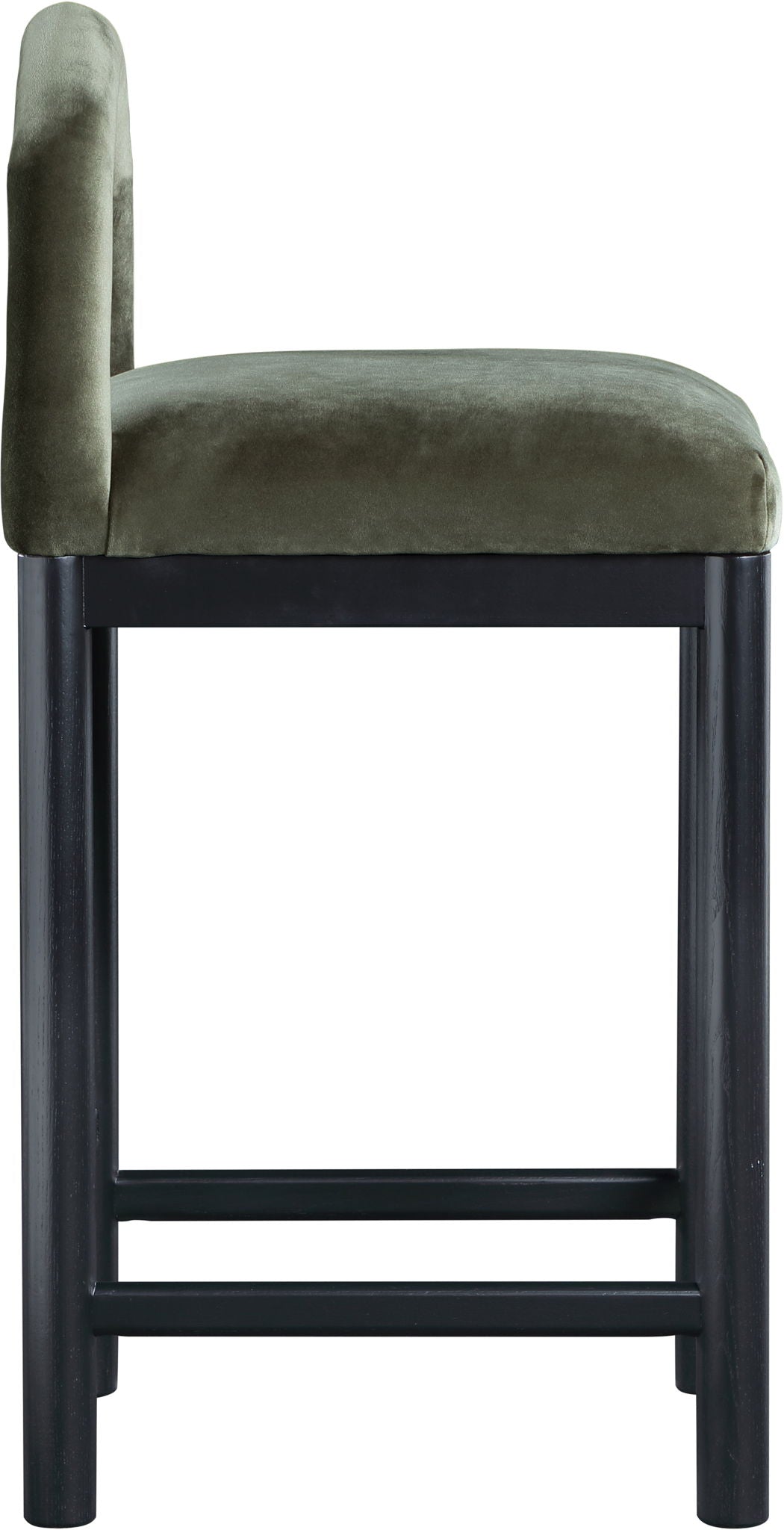 Conrad - Velvet Counter Stool With Black Legs - Urban Living Furniture (Los Angeles, CA)