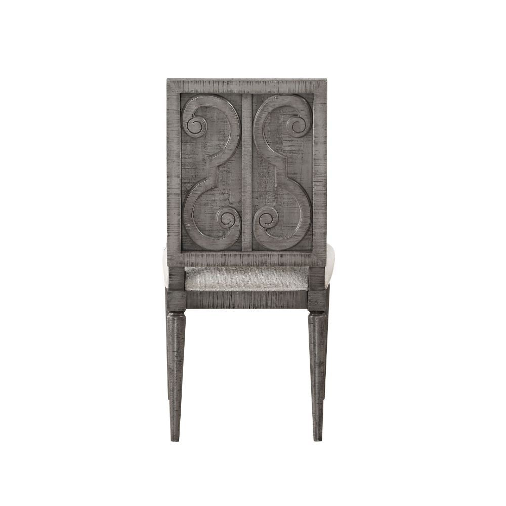Artesia - Side Chair (Set of 2) - Fabric & Salvaged Natural - Urban Living Furniture (Los Angeles, CA)