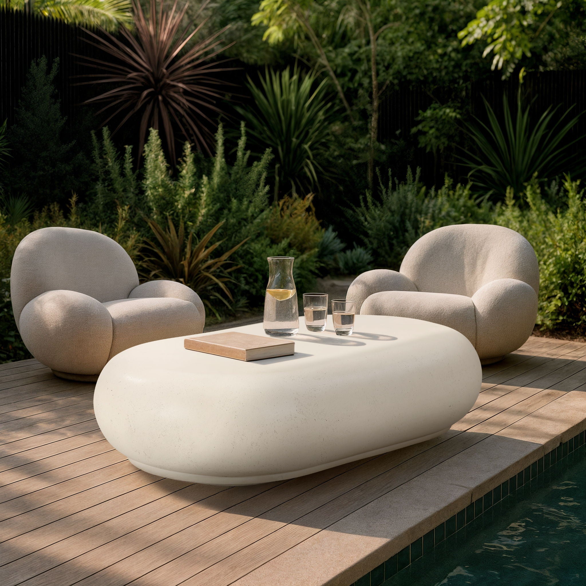 Pebble - Concrete And Fiberglass Coffee Table - Urban Living Furniture (Los Angeles, CA)