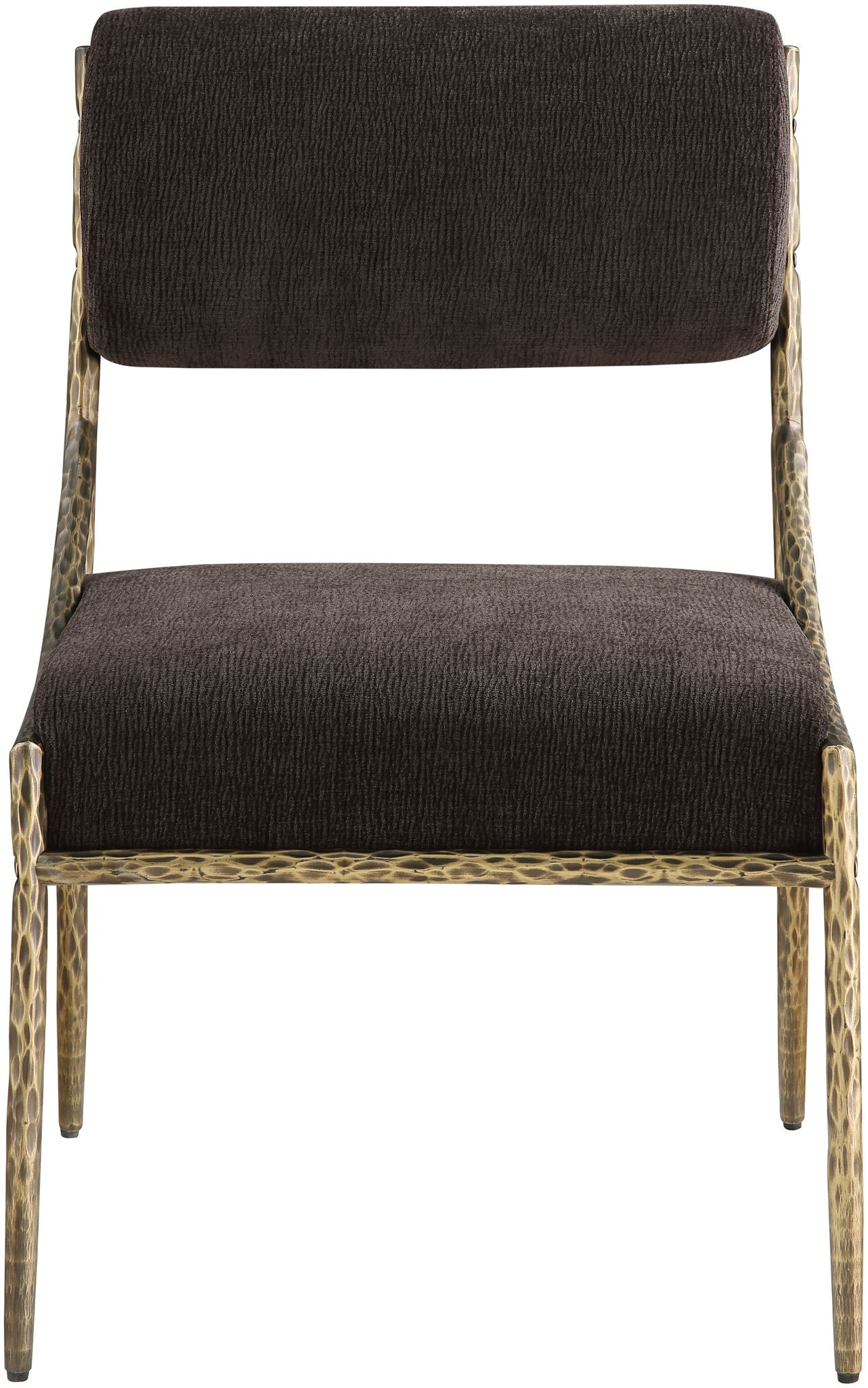 Bastille - Upholstered Dining Side Chair (Set of 2) - Brass Frame - Urban Living Furniture (Los Angeles, CA)