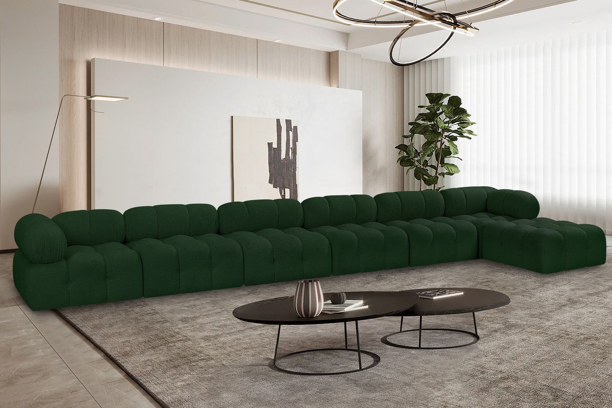 Ames - 7 Piece Boucle Fabric Modular L-Shaped Sectional - Urban Living Furniture (Los Angeles, CA)