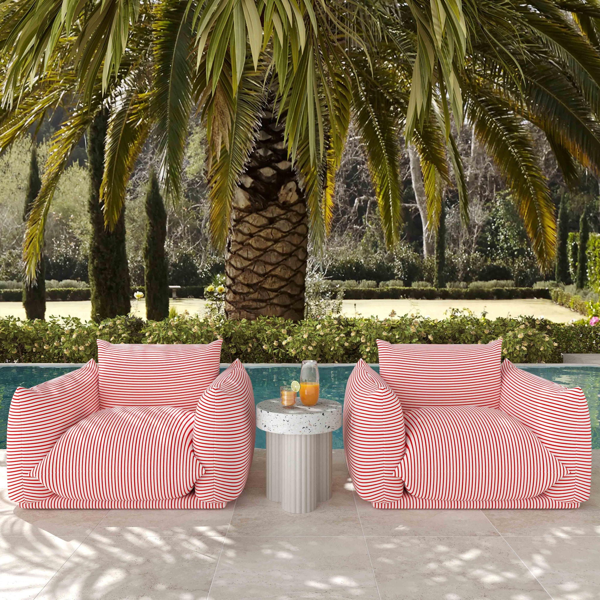 Clover - Indoor / Outdoor Round Side Table - Terrazzo - Urban Living Furniture (Los Angeles, CA)