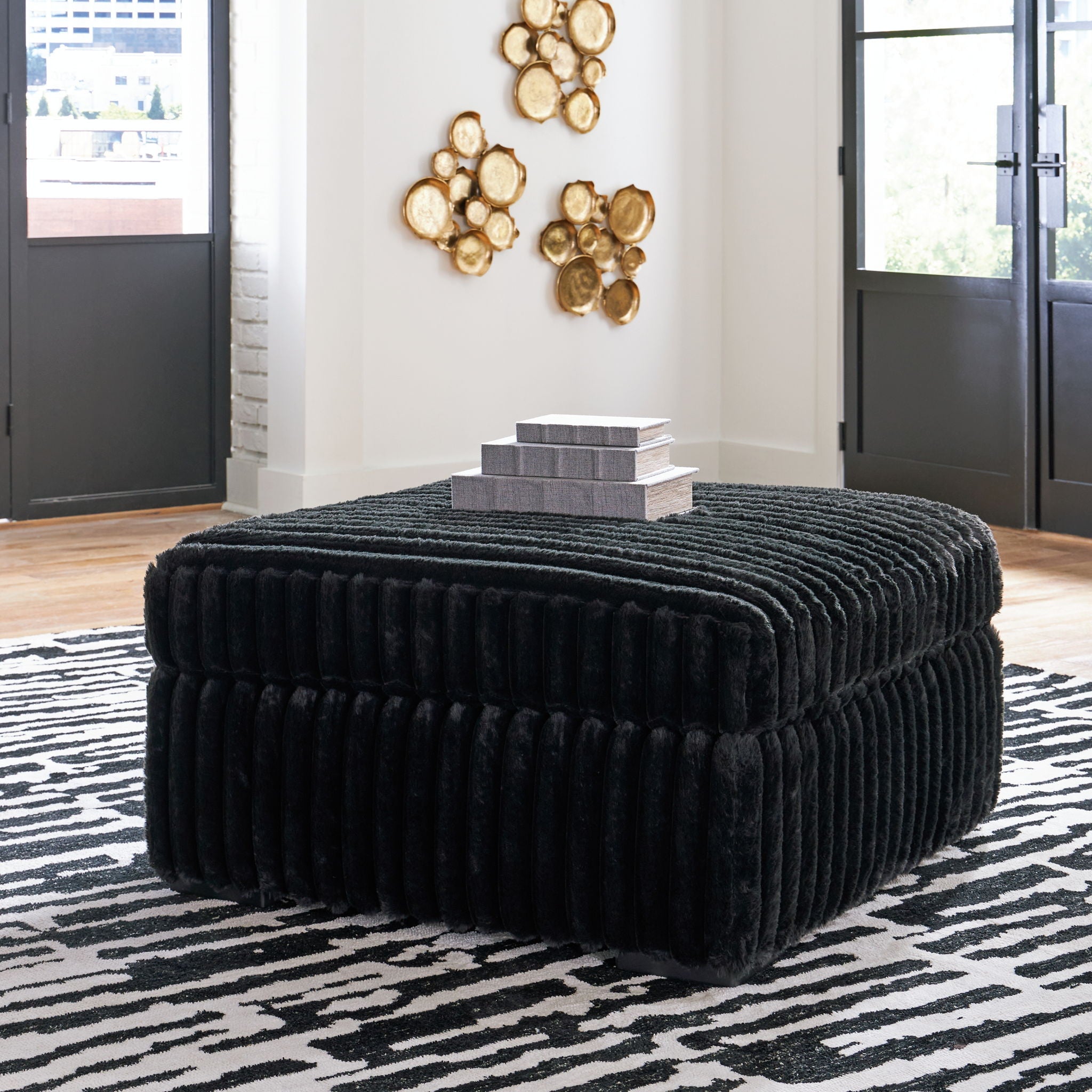 Midnight-Madness - Oversized Accent Ottoman - Urban Living Furniture (Los Angeles, CA)