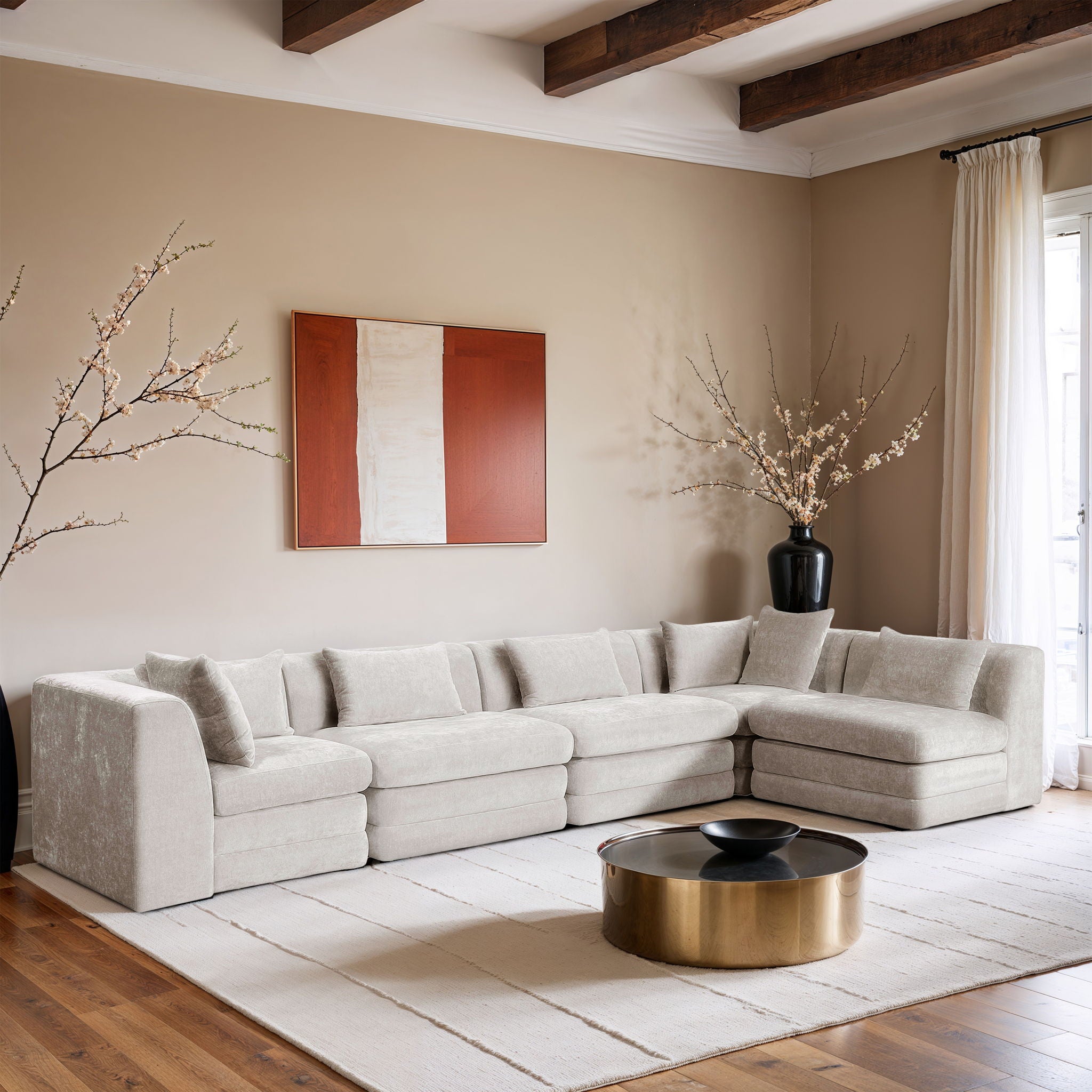 Stellar - 5 Piece Upholstered Modular Sectional - Urban Living Furniture (Los Angeles, CA)