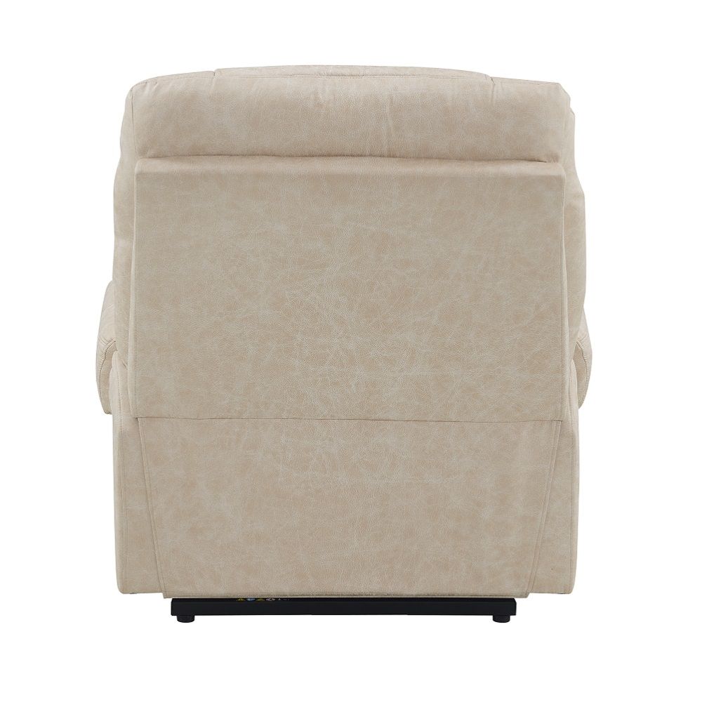Nairi - Power Recliner With Lift & Heating & Massage - Ivory Leather Aire - Urban Living Furniture (Los Angeles, CA)