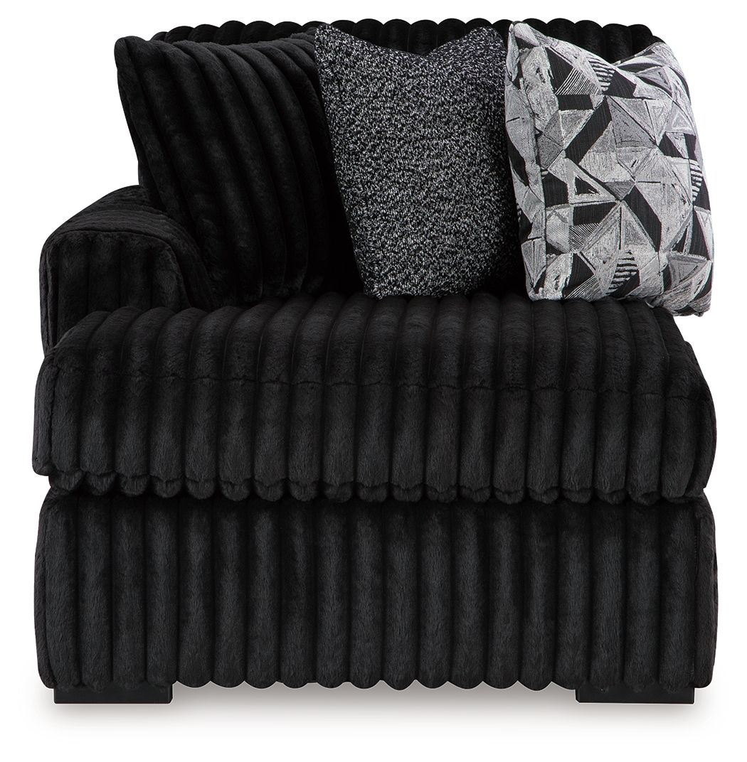 Midnight-Madness - Onyx - Laf Corner Chaise - Urban Living Furniture (Los Angeles, CA)