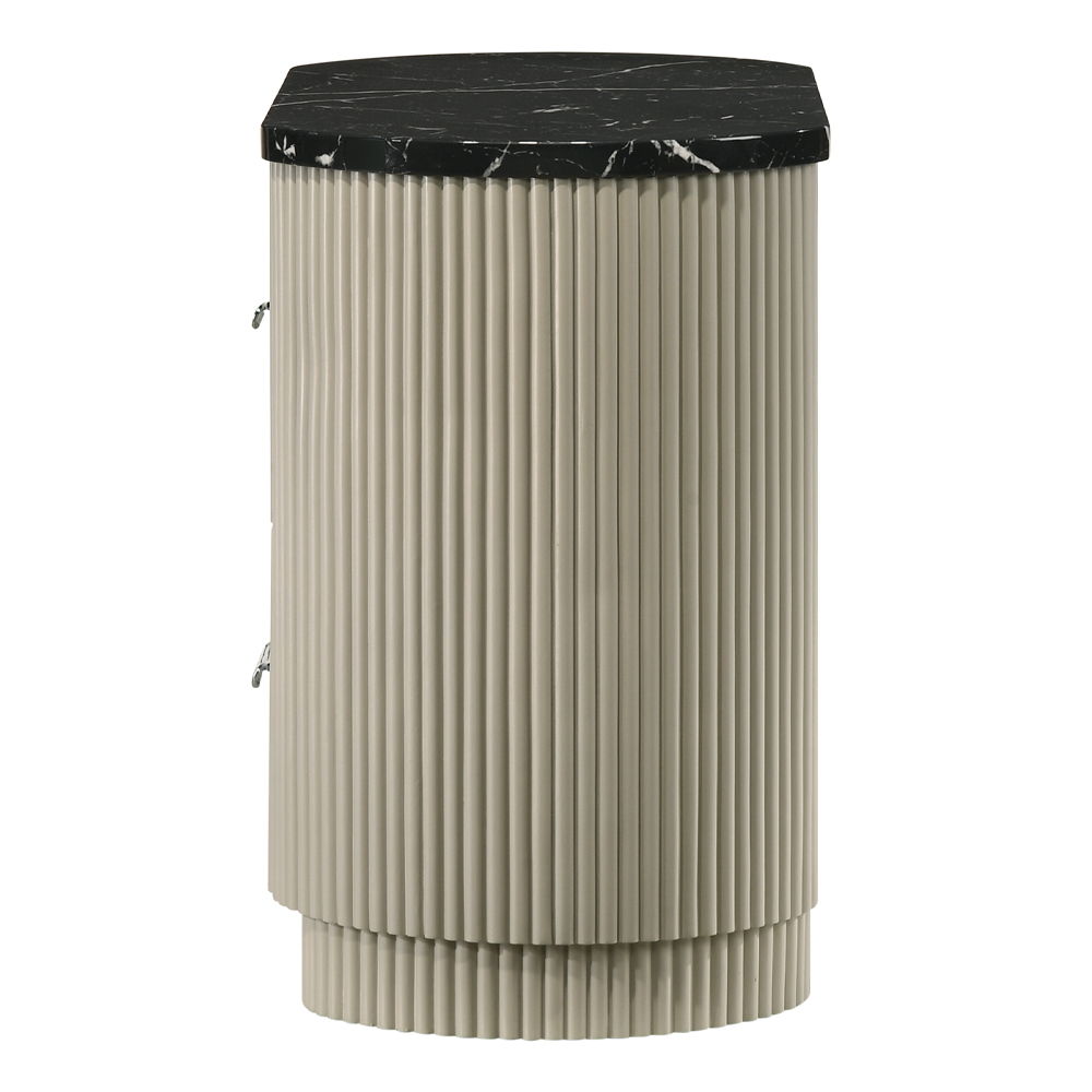 Travonte - Nightstand - Gray / Beige - Urban Living Furniture (Los Angeles, CA)
