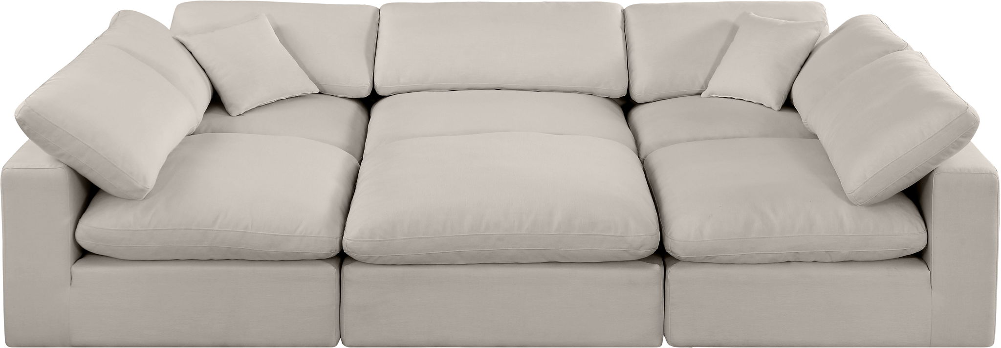 Comfy - 6 Piece Linen Sectional - Urban Living Furniture (Los Angeles, CA)