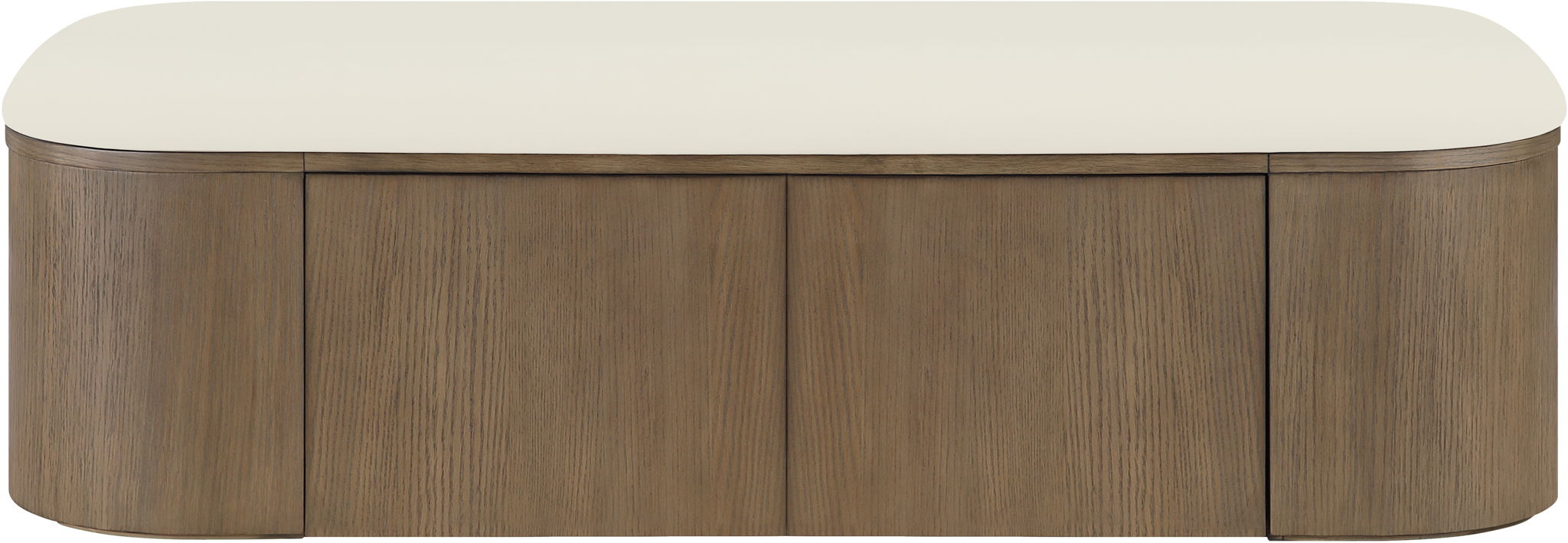 Velden - Upholstered Storage Bench With Stained Brown Base