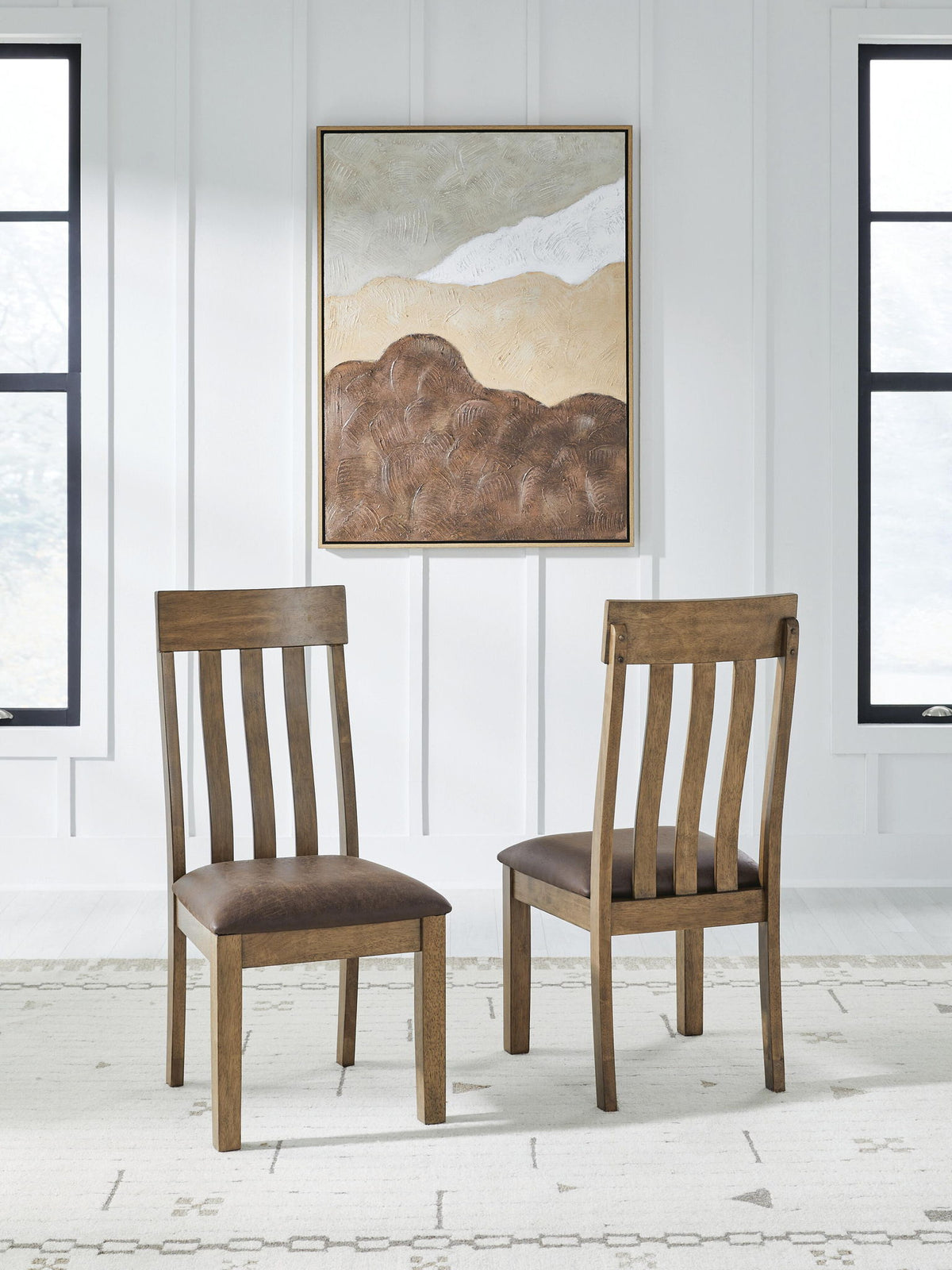Urbinforte - Dining Upholstered Side Chair (Set of 2) - Light Brown - Urban Living Furniture (Los Angeles, CA)
