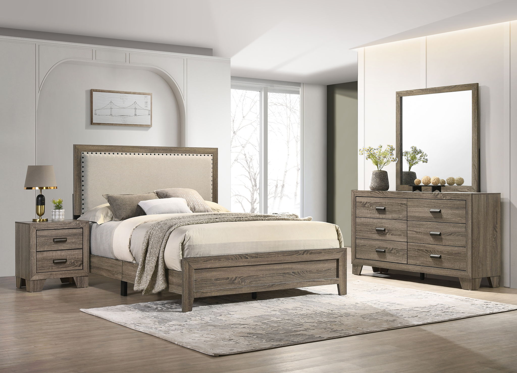 Millie - Upholstered Bedroom Set - Urban Living Furniture (Los Angeles, CA)