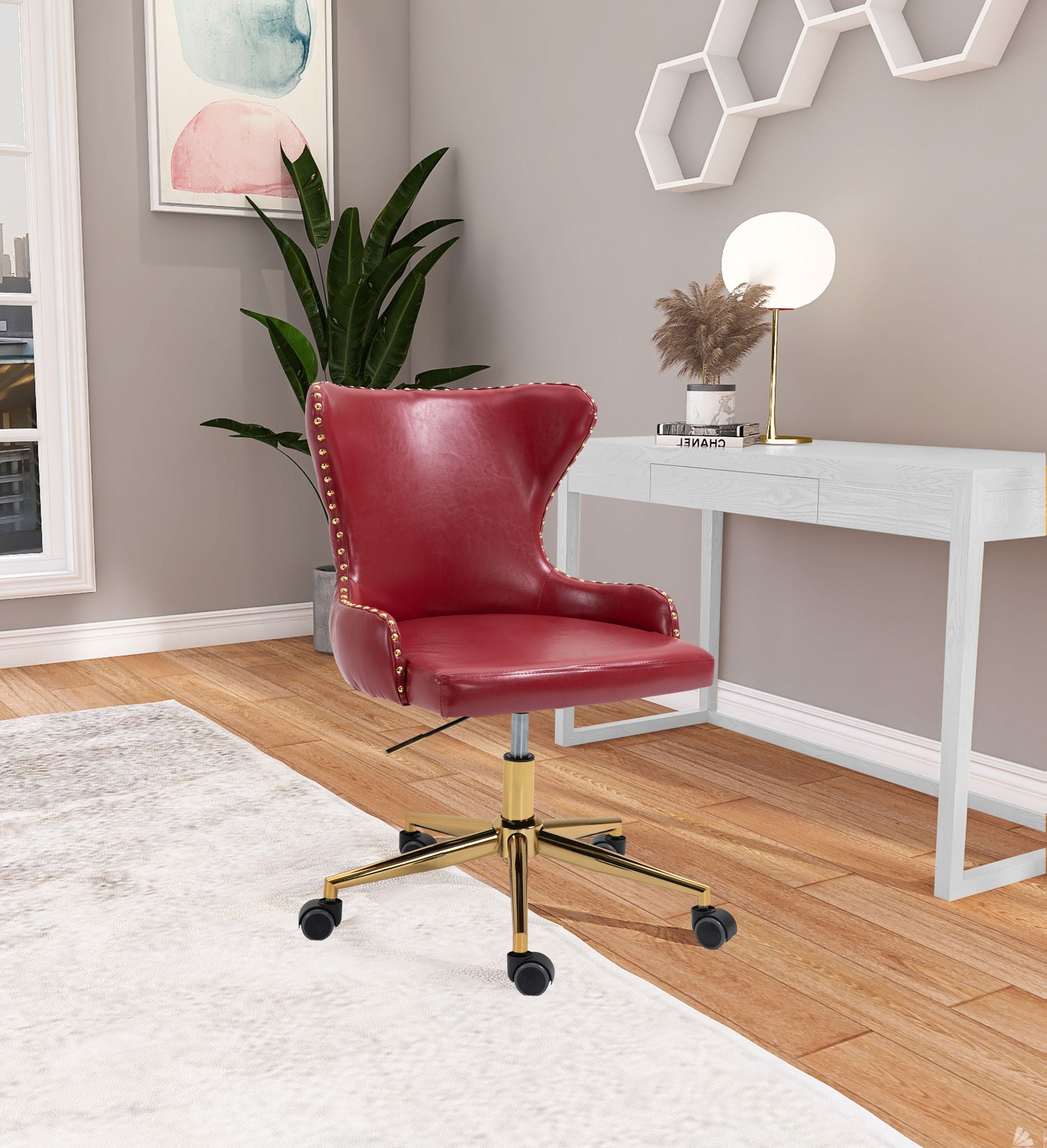 Hendrix - Office Chair with Gold Legs - Urban Living Furniture (Los Angeles, CA)