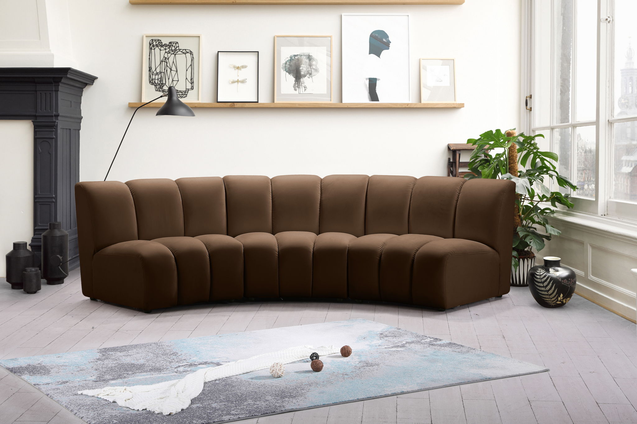 Infinity - 3 Piece Modular Sectional - Brown - Urban Living Furniture (Los Angeles, CA)