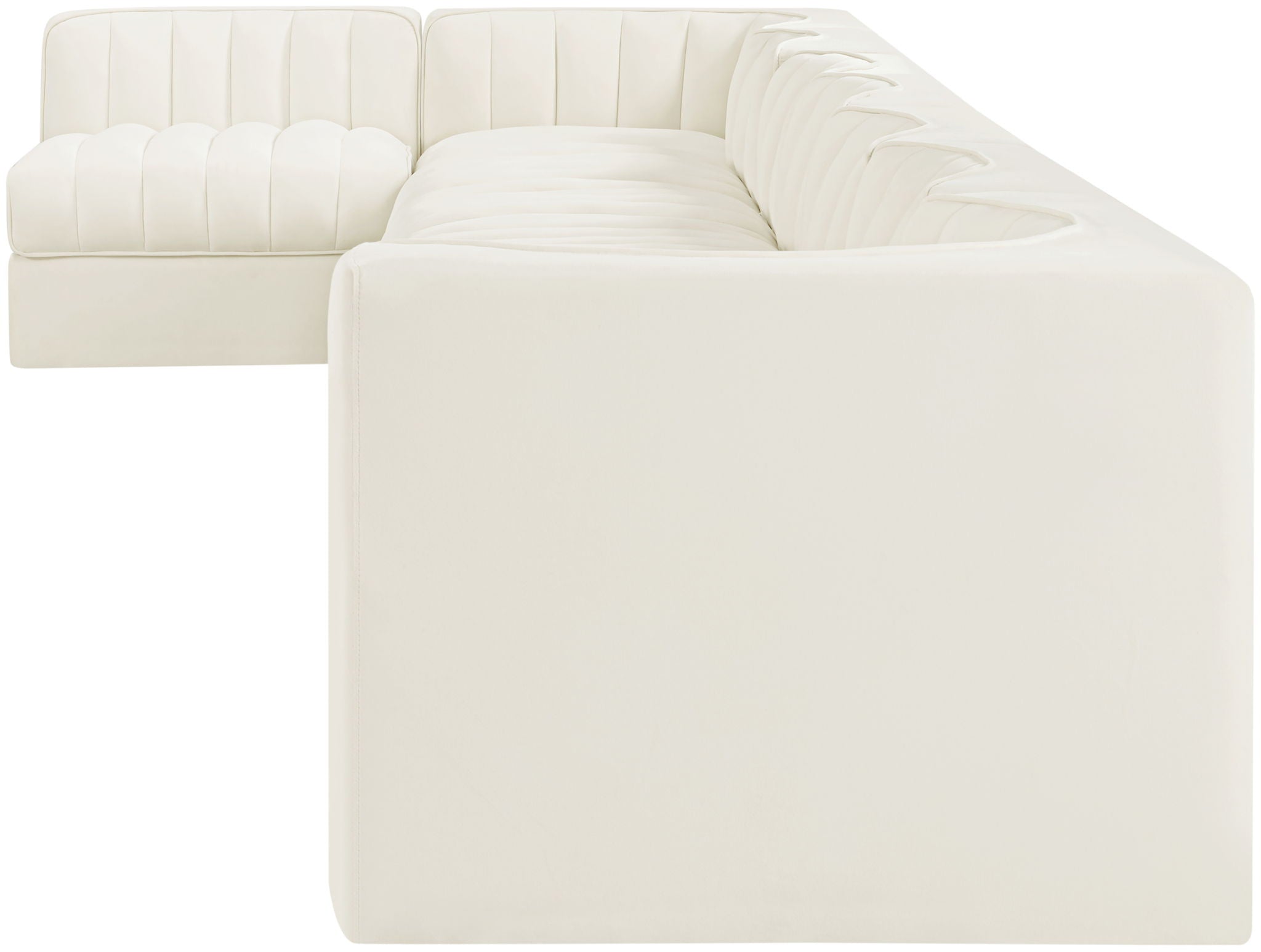 Rummi - Velvet Performance Fabric Upholstered 8 Piece Modular Sectional, L-Shaped (Right) - Urban Living Furniture (Los Angeles, CA)