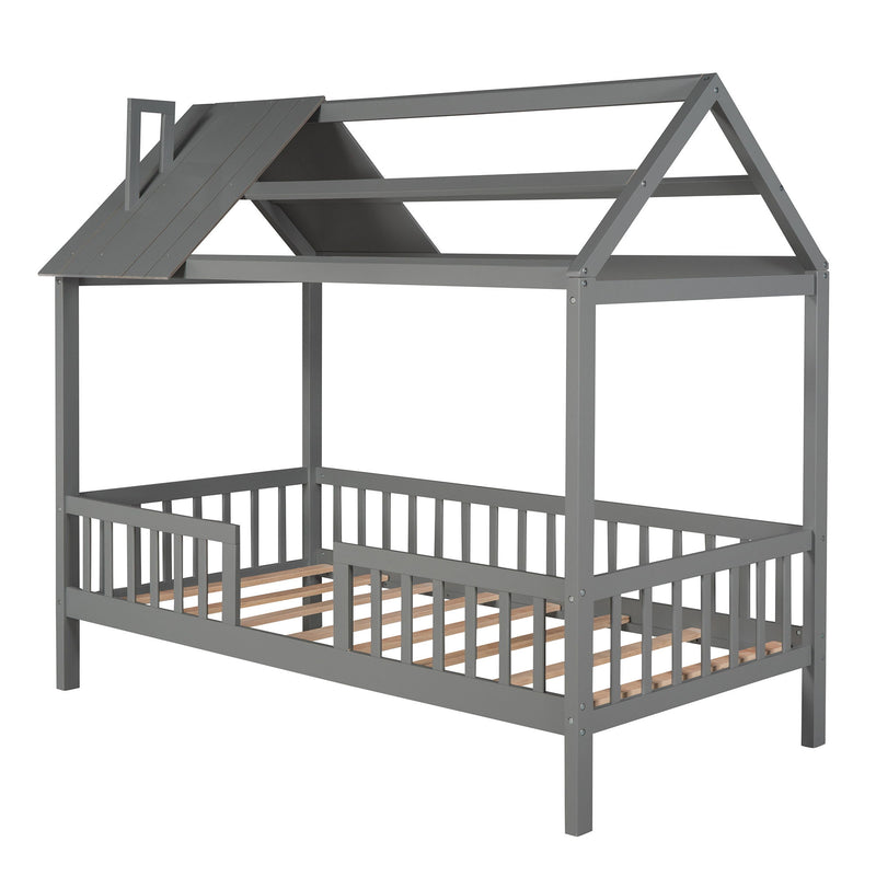 House Bed With Fence