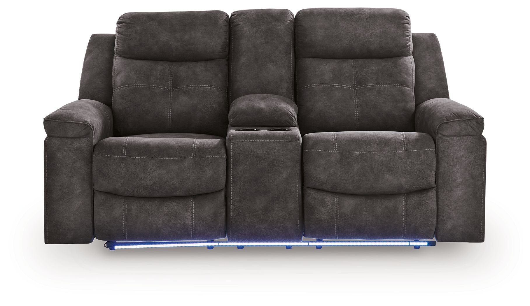 Brysonview - Double Reclining Loveseat With Console - Charcoal - Urban Living Furniture (Los Angeles, CA)