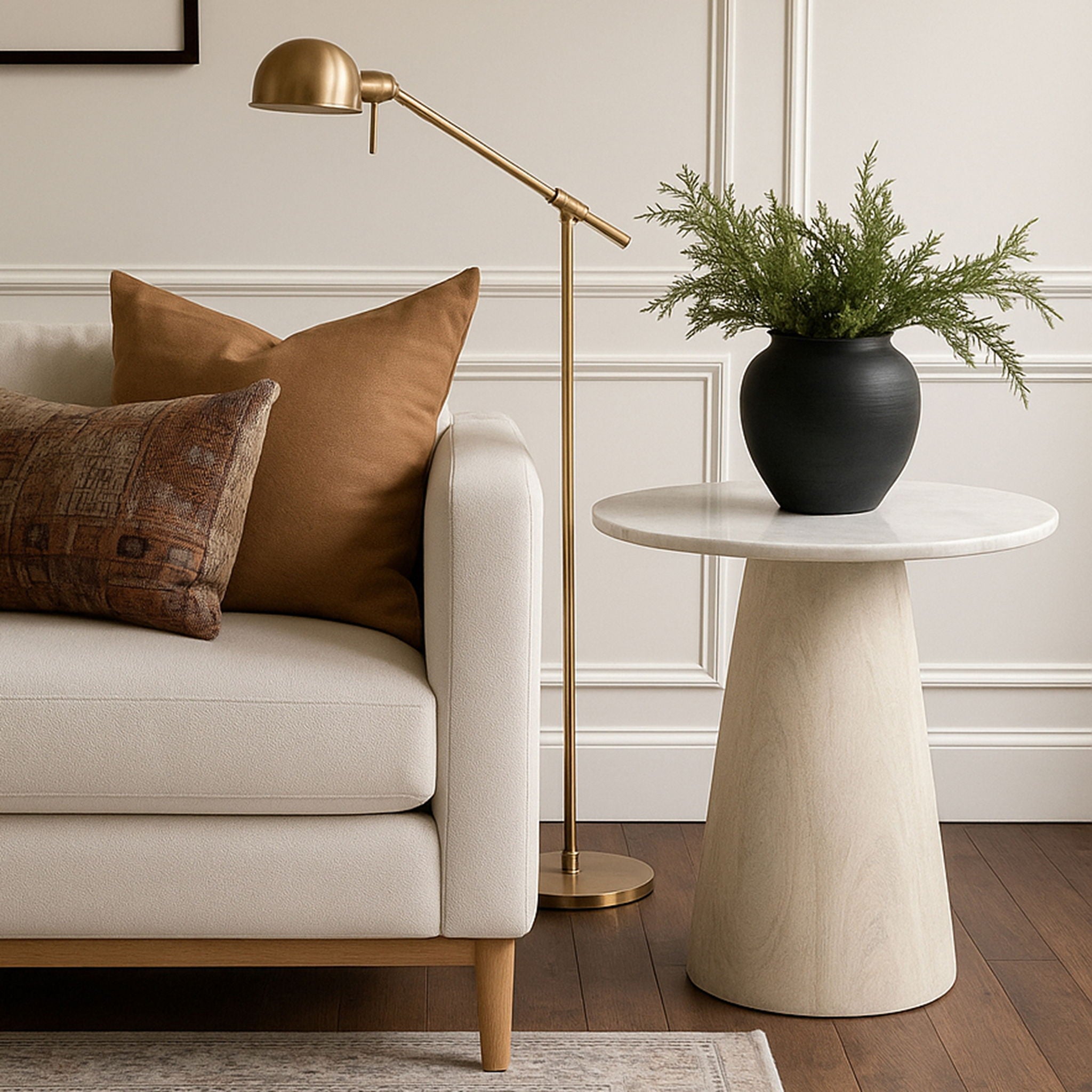 Liona - Marble And Mango Wood Table - Urban Living Furniture (Los Angeles, CA)