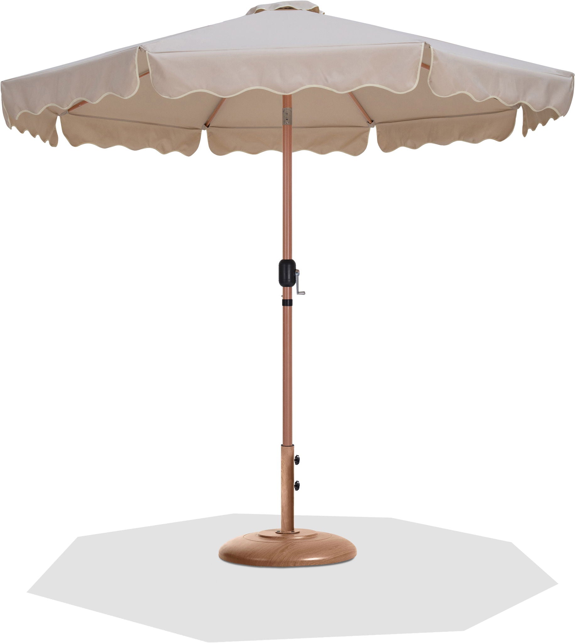 Amalfi - Patio Umbrella - Light Brown Base / Light Brown Pole - Urban Living Furniture (Los Angeles, CA)