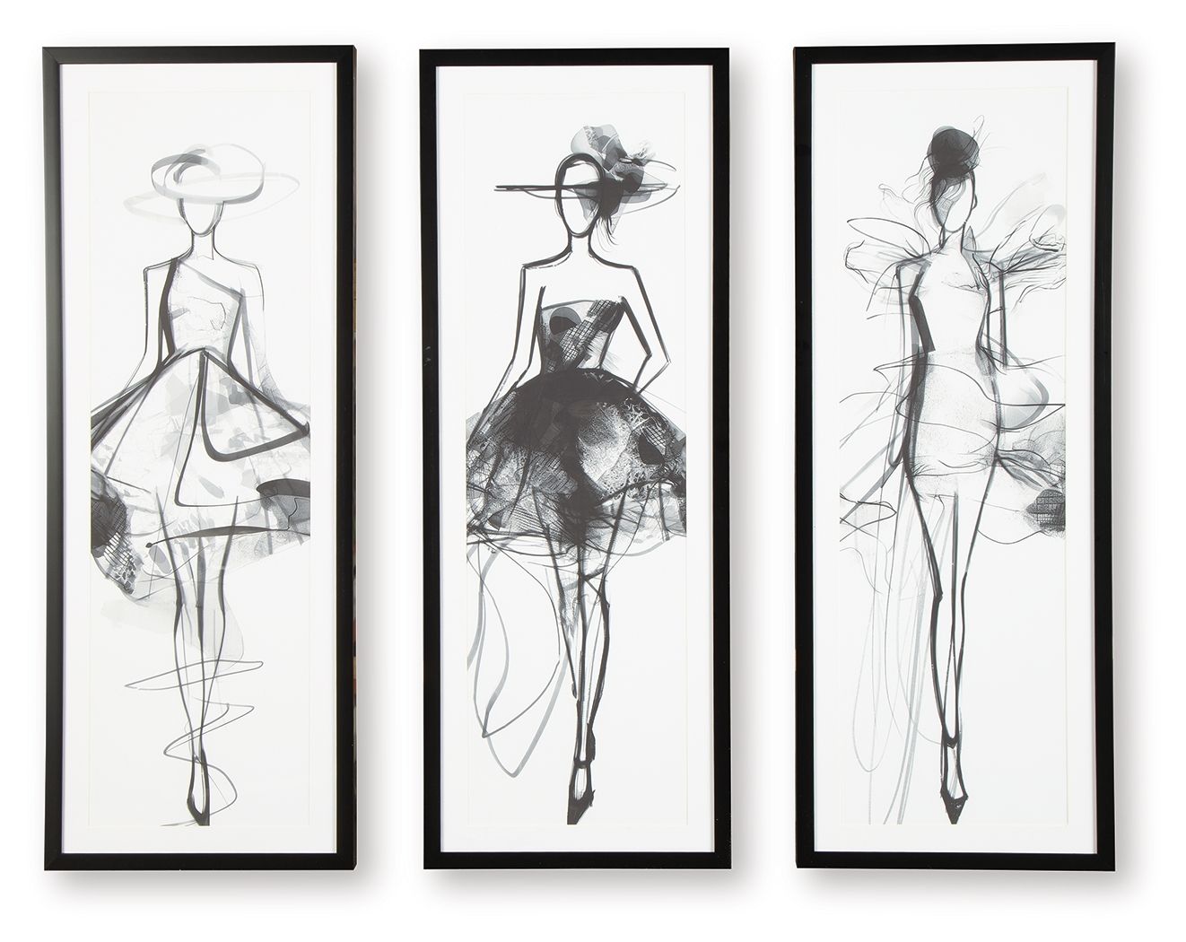Mckerrick - Black / White - Wall Art Set (Set of 3) - Urban Living Furniture (Los Angeles, CA)