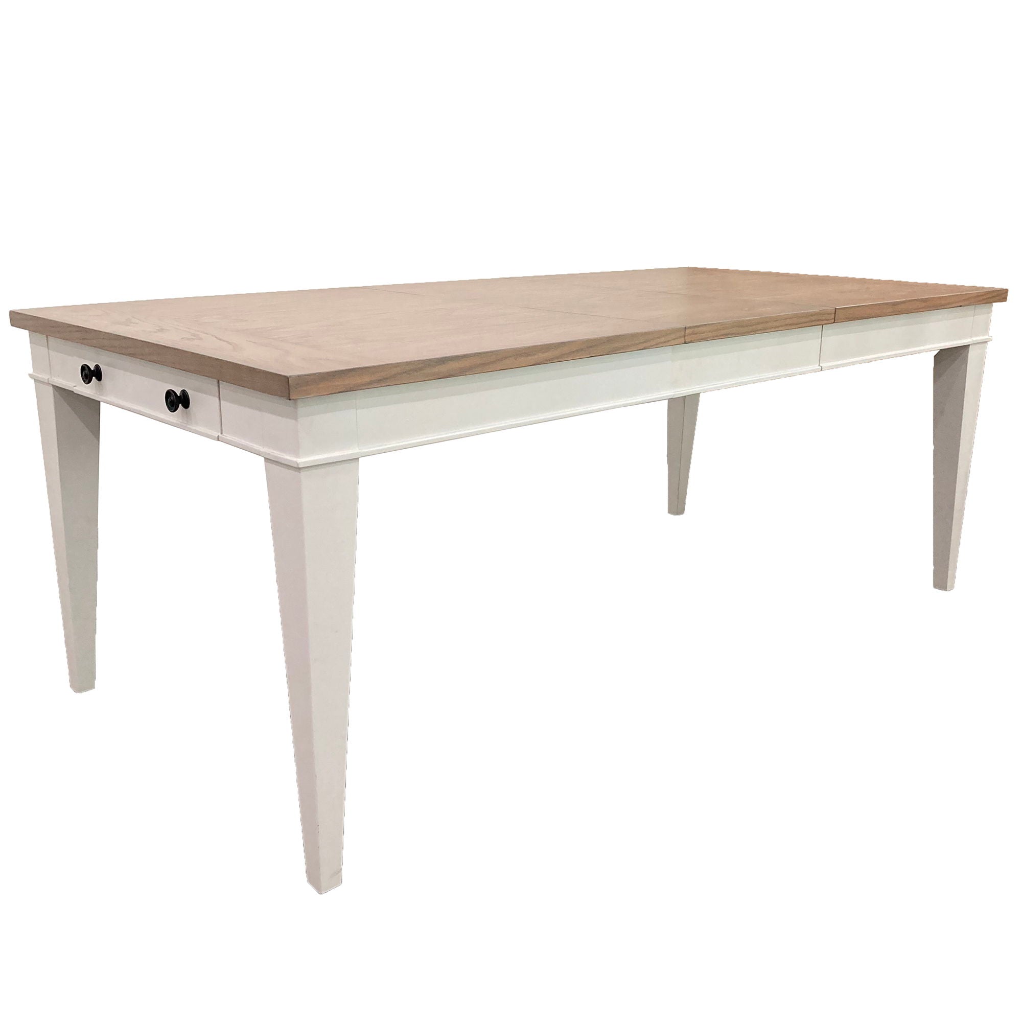 Americana Modern Dining - Rectangular Extendable Dining Table With 6 Upholstered Dining Chairs - Light Brown - Urban Living Furniture (Los Angeles, CA)