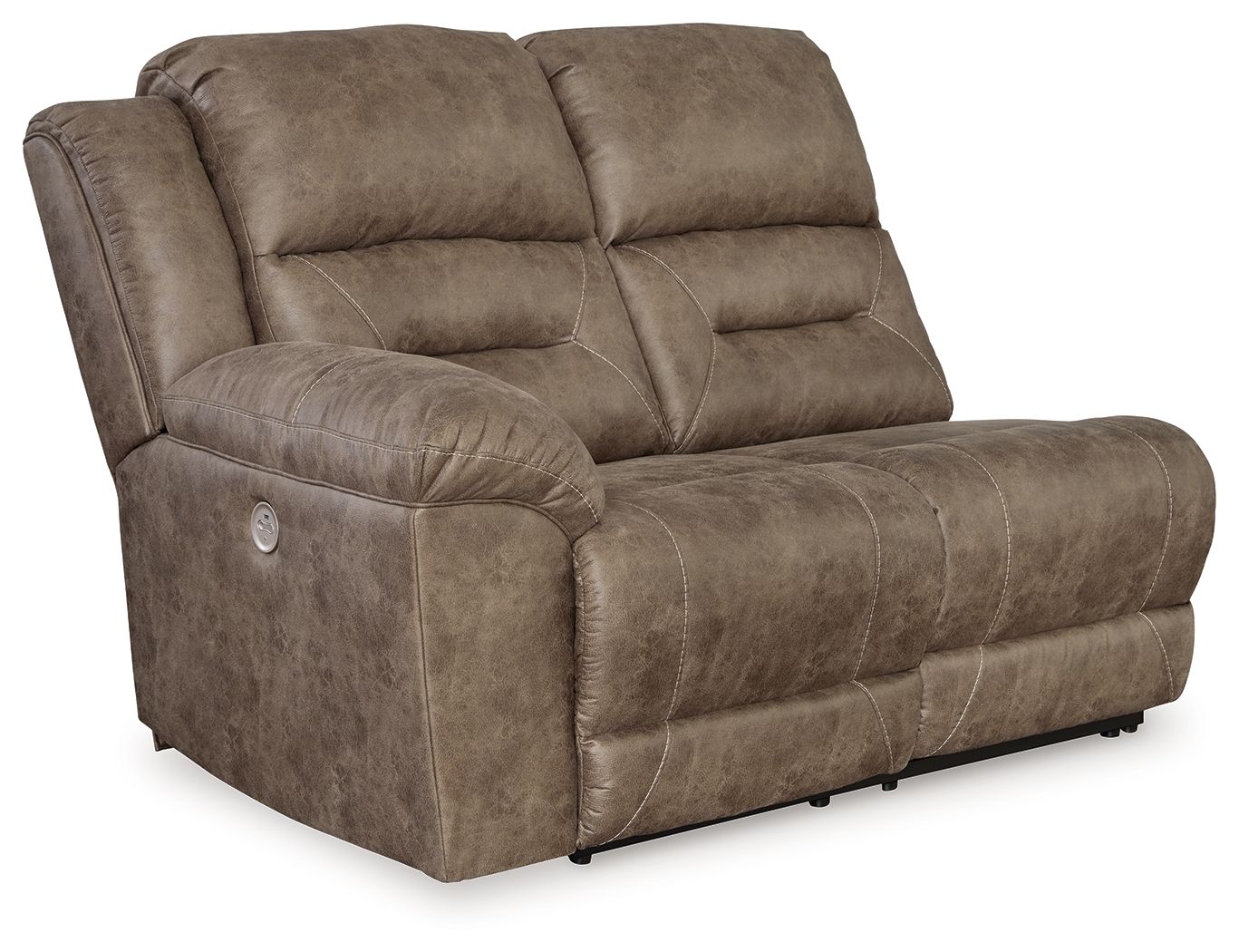 Ravenel - Laf Reclining Power Loveseat - Faux Leather - Fossil - Urban Living Furniture (Los Angeles, CA)