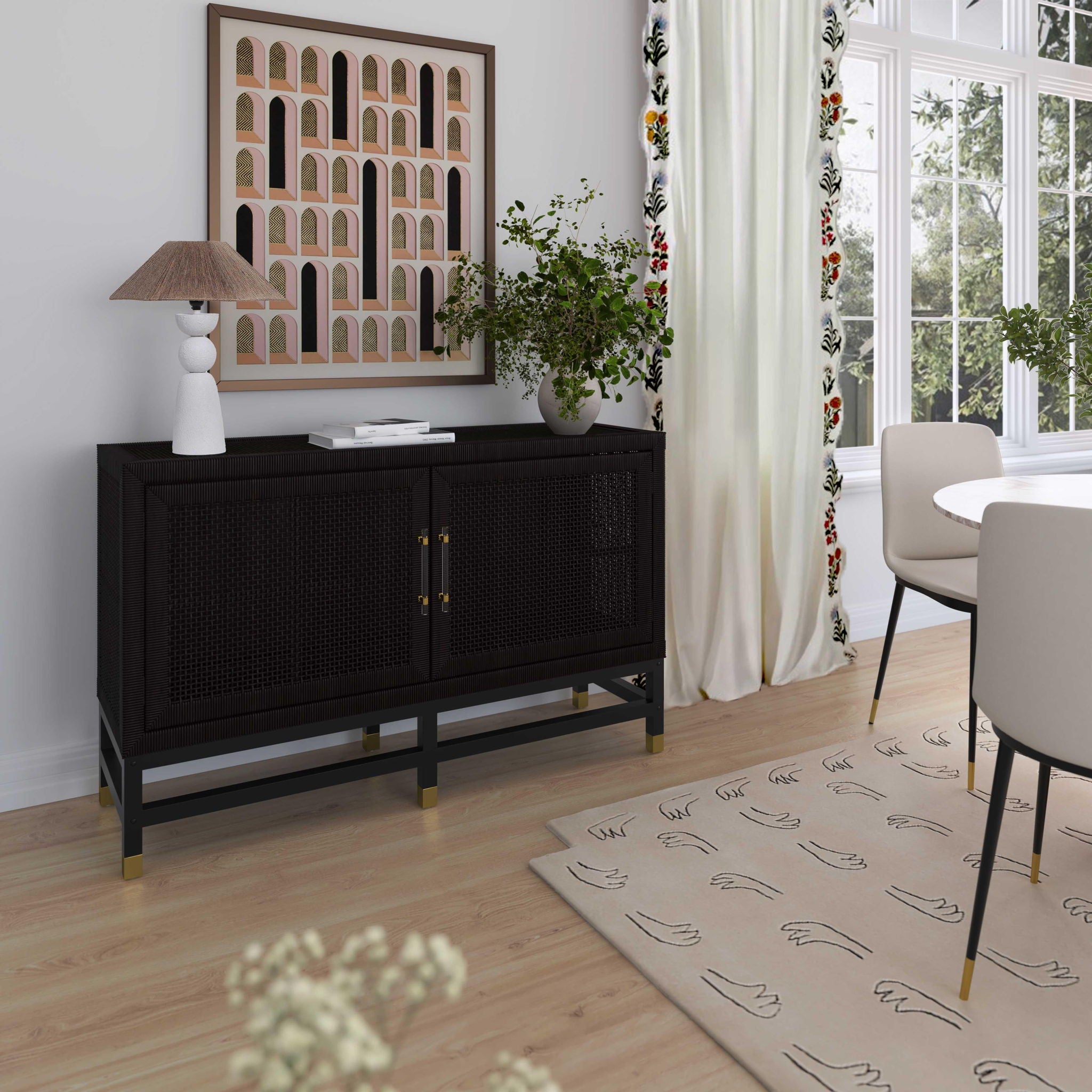 Amara - Woven Rattan Buffet - Urban Living Furniture (Los Angeles, CA)