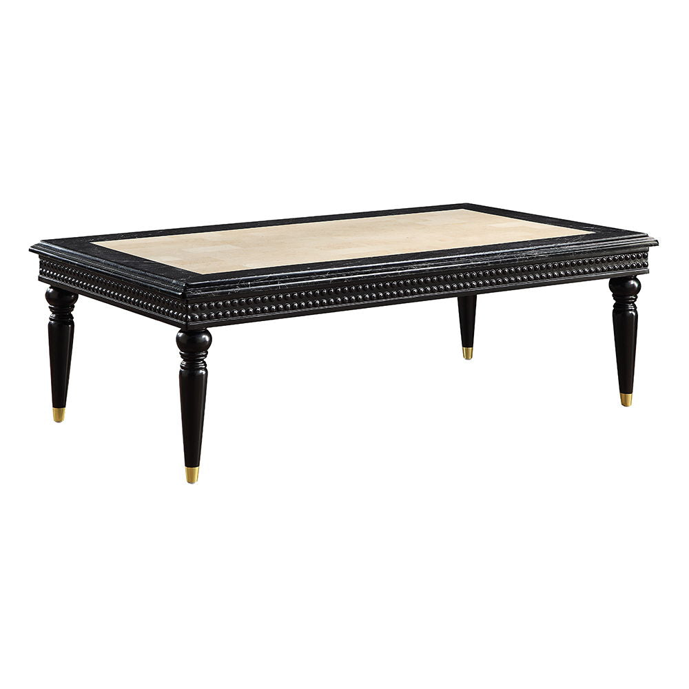 Tayden - Coffee Table With Marble Top - Marble Top & Black - Urban Living Furniture (Los Angeles, CA)