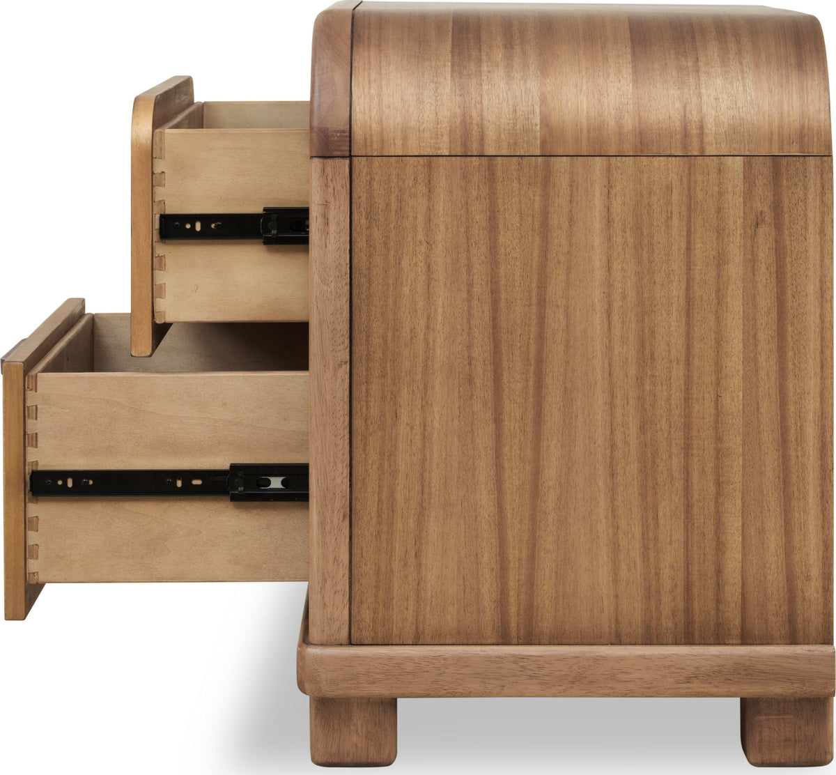 Kione - Two Drawer Acacia Wood Nightstand - Lioness