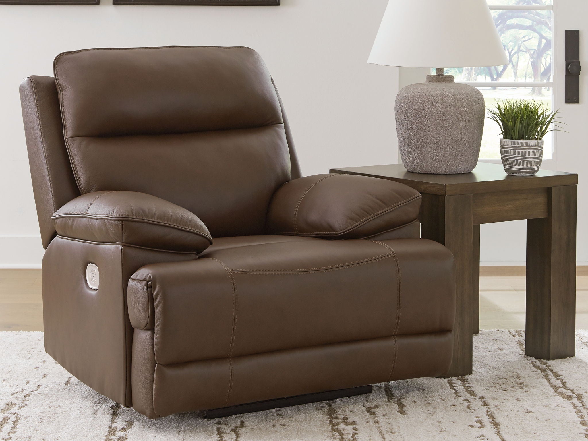 Vonryan - Tobacco - Power Recliner / Adj Headrest - Urban Living Furniture (Los Angeles, CA)