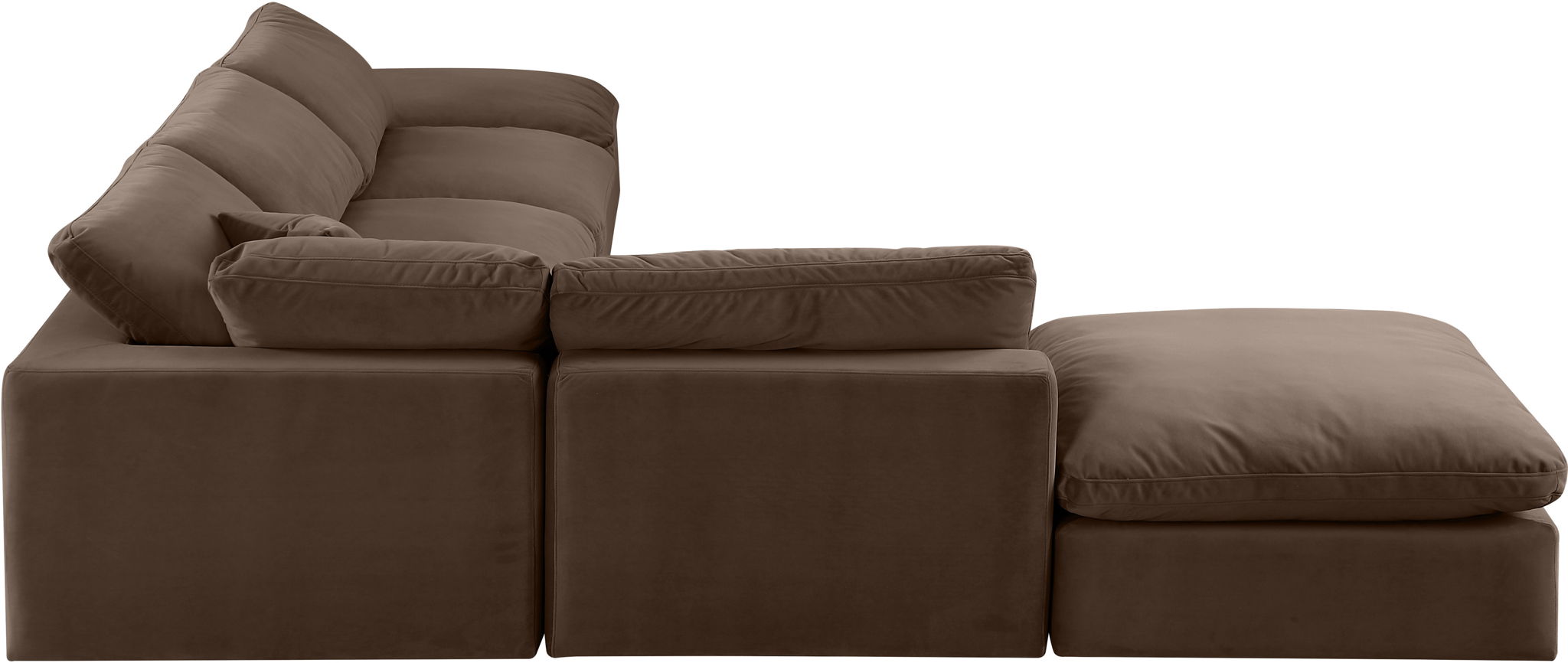 Comfy - 6 Piece Velvet Modular Sectional - Urban Living Furniture (Los Angeles, CA)