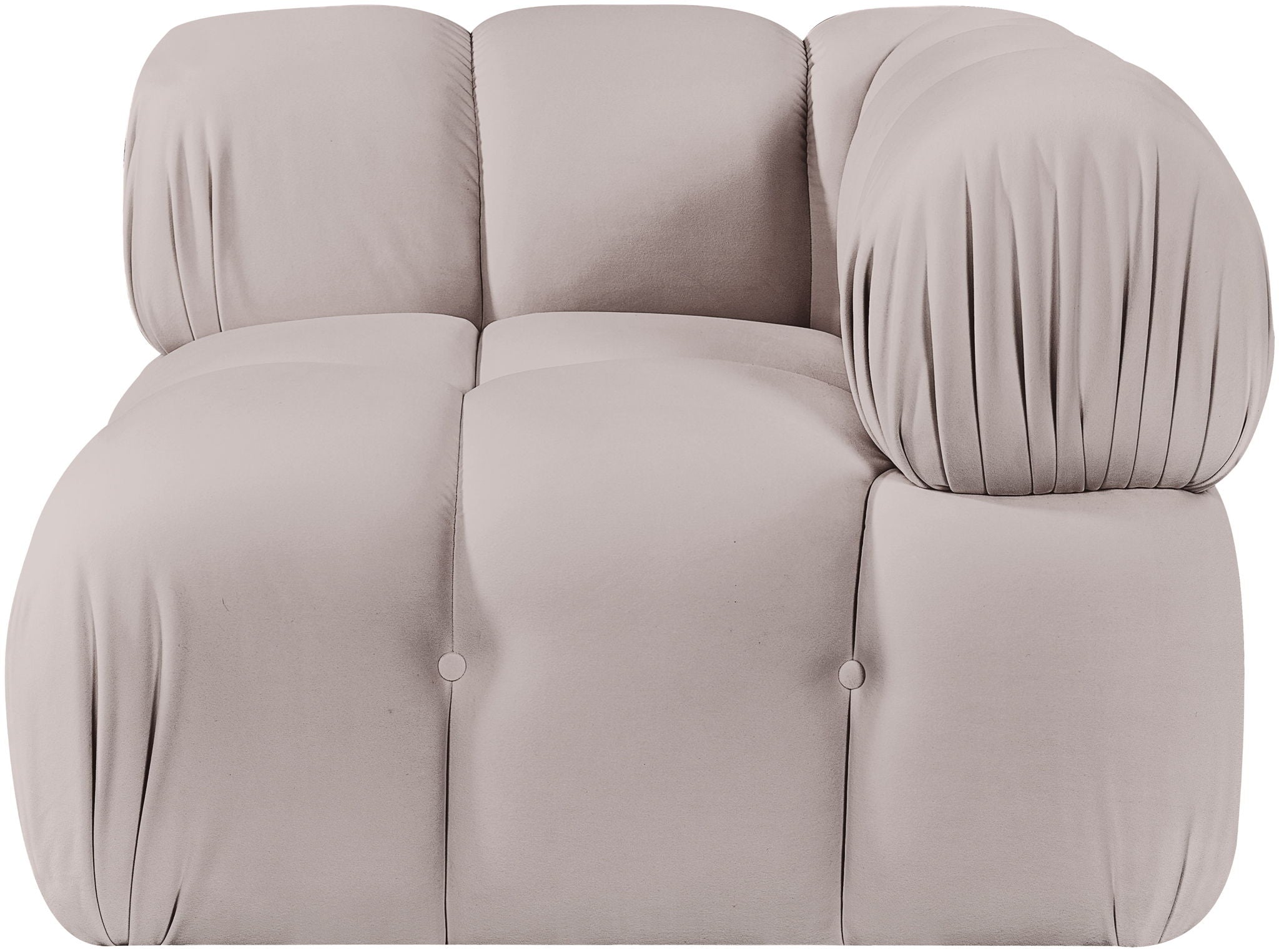 Orin - Velvet Performance Fabric Upholstered Modular Corner Chair - Urban Living Furniture (Los Angeles, CA)