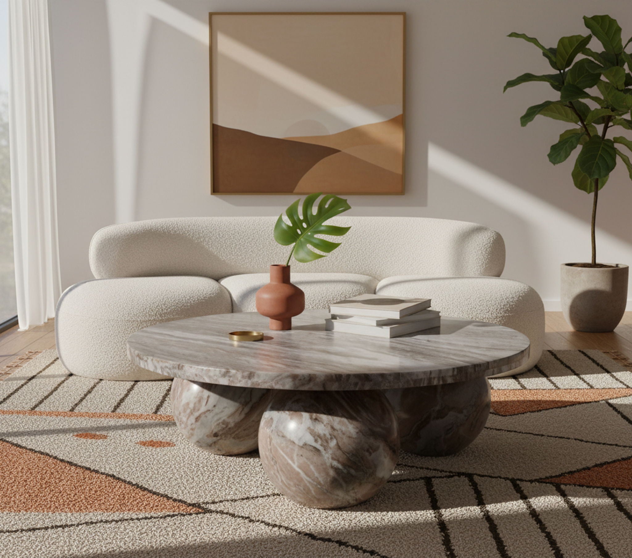 Spherical - Marble/Stone Coffee Table - Urban Living Furniture (Los Angeles, CA)