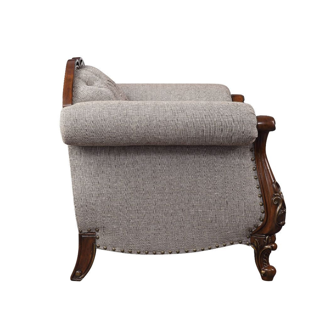 Miyeon - Loveseat - Fabric & Cherry - Urban Living Furniture (Los Angeles, CA)
