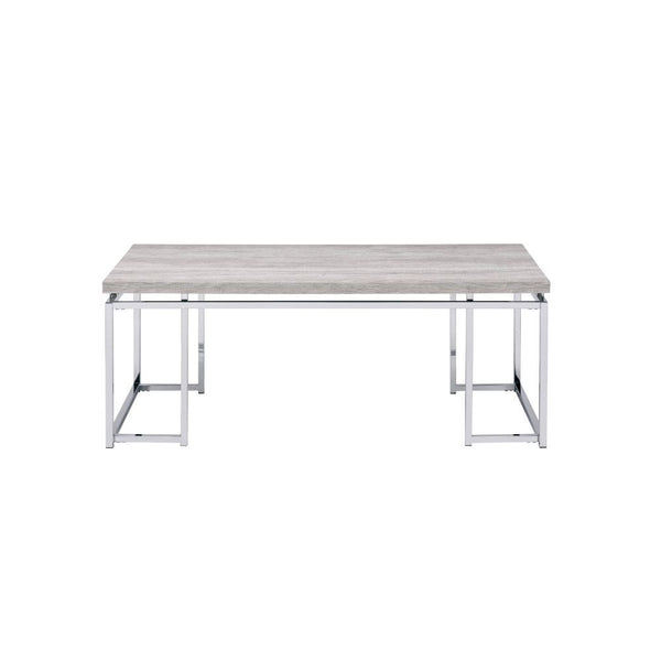 Chafik - Coffee Table - Natural Oak & Chrome - Urban Living Furniture (Los Angeles, CA)