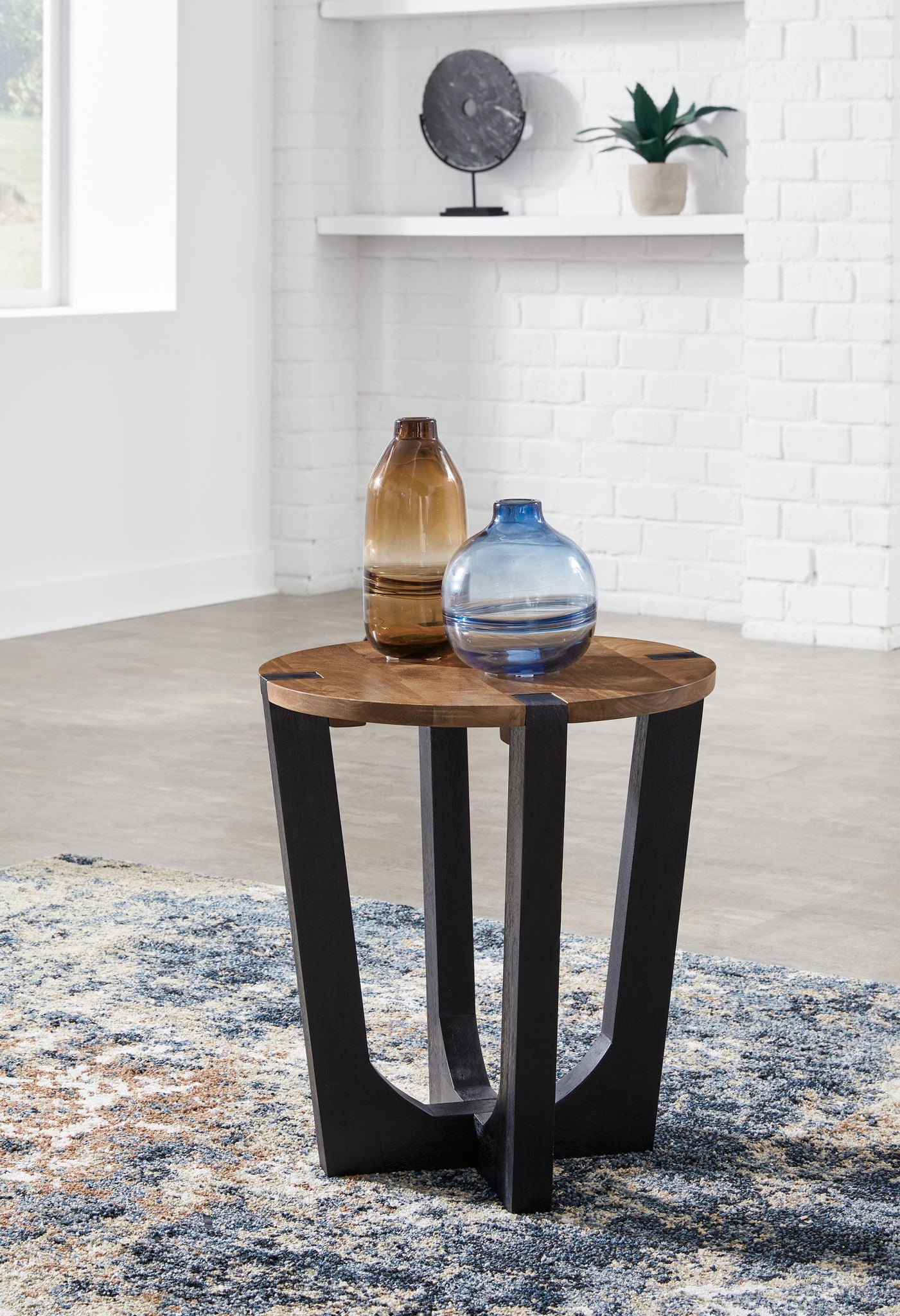 Hanneforth - Round End Table - Brown - Urban Living Furniture (Los Angeles, CA)