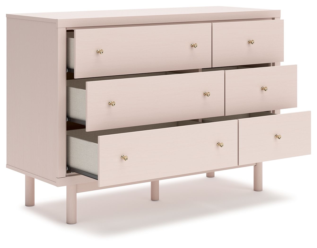 Wistenpine - Blush - Six Drawer Dresser - Urban Living Furniture (Los Angeles, CA)